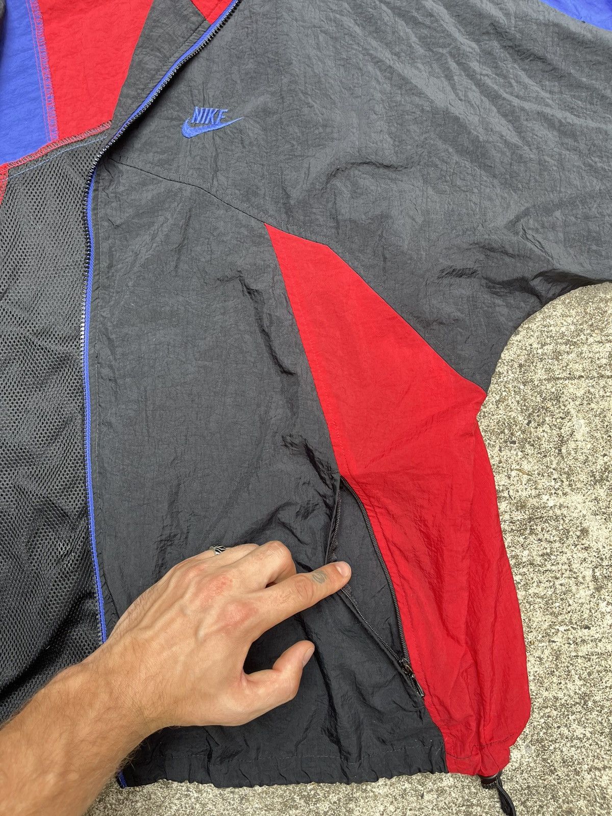 Nike × Vintage Crazy Vintage 90s Nike Windbreaker Size US L / EU 52-54 / 3 - 6 Thumbnail