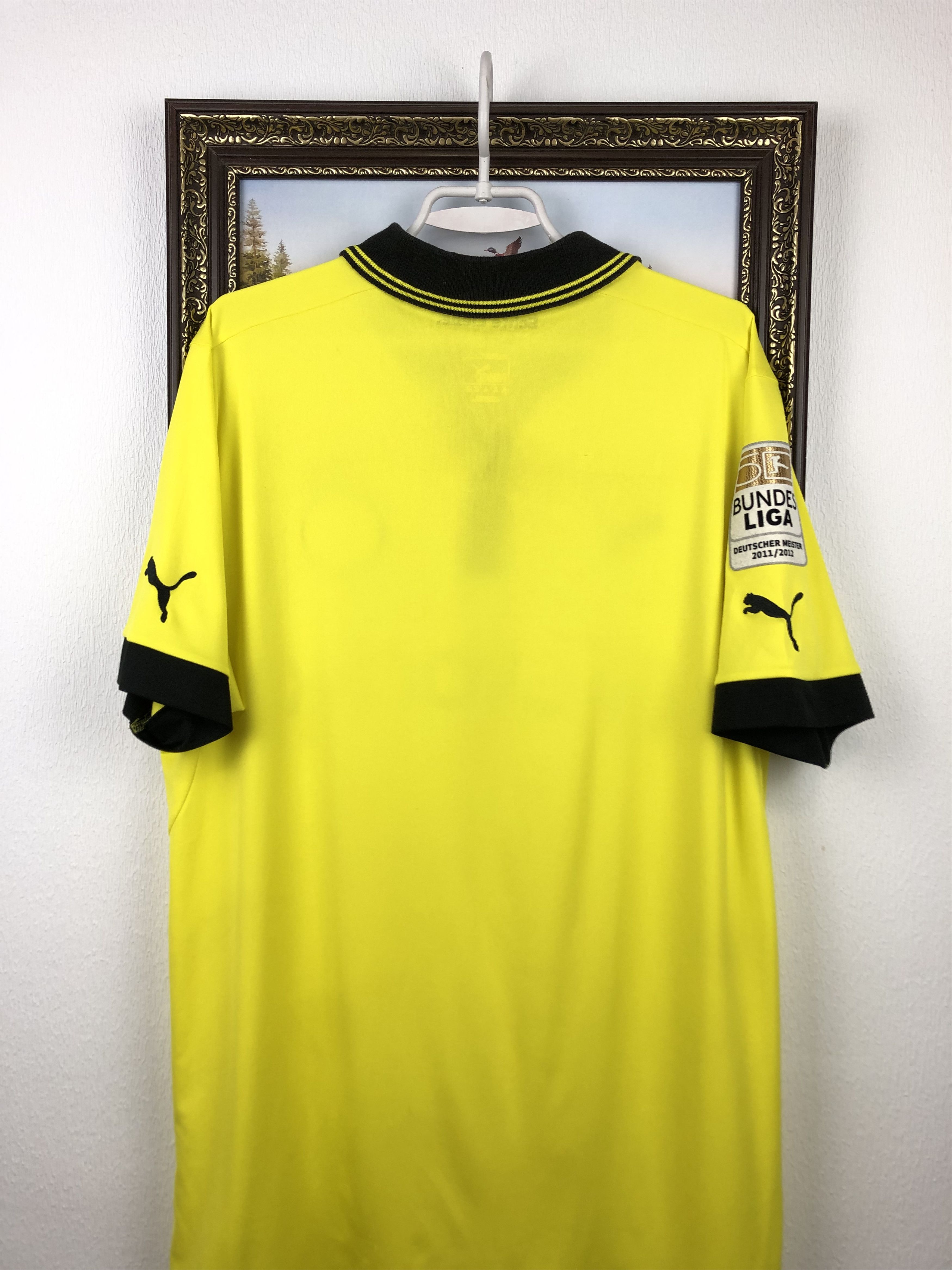 Puma Borussia Dortmund football shirt 2012 Soccer Puma Jersey Size US XXL / EU 58 / 5 - 14 Thumbnail