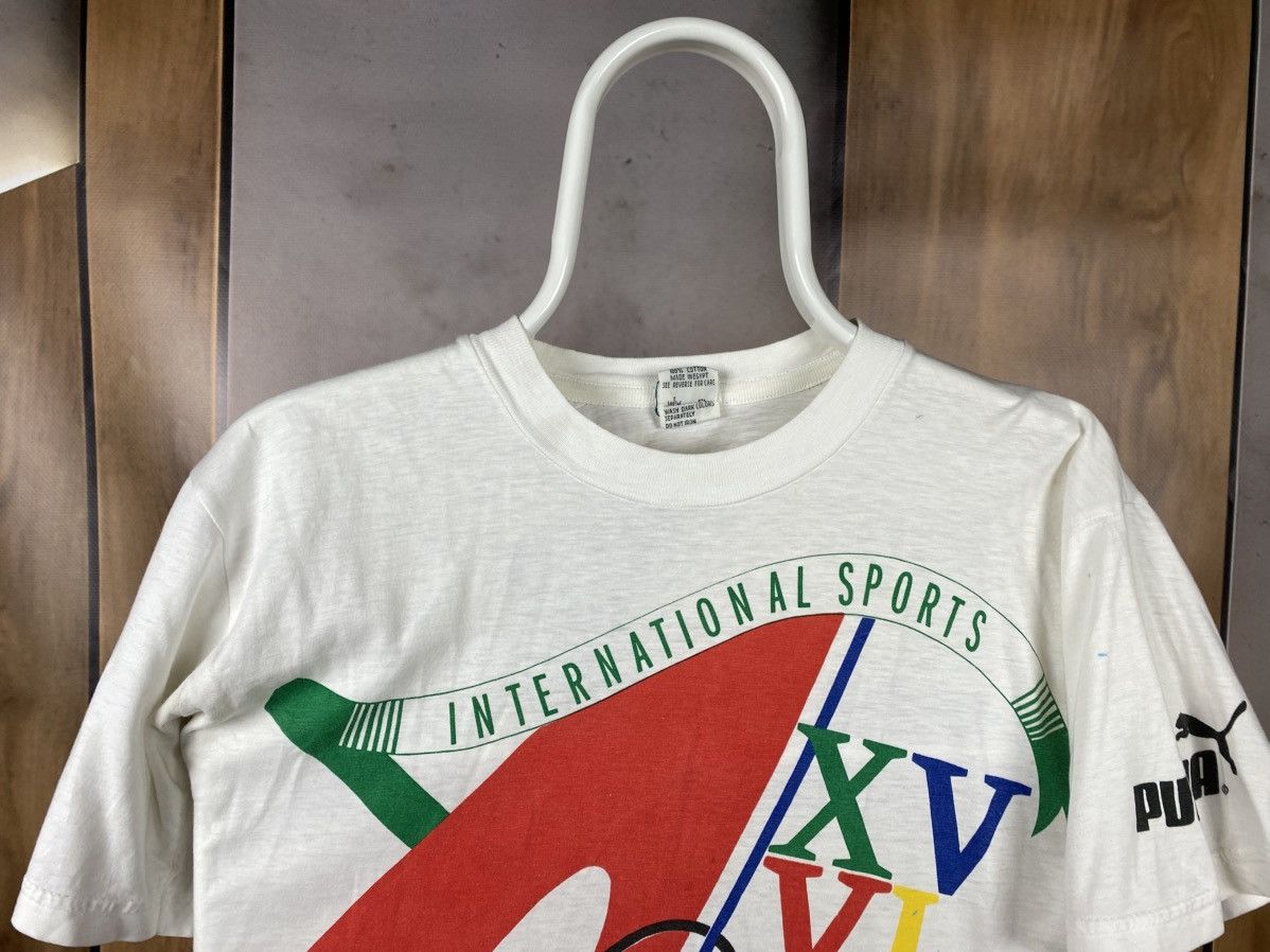 Puma 🕊️Vintage 1988 T-Shirt Puma International Sports Game Tee🕊️ Size US S / EU 44-46 / 1 - 6 Thumbnail