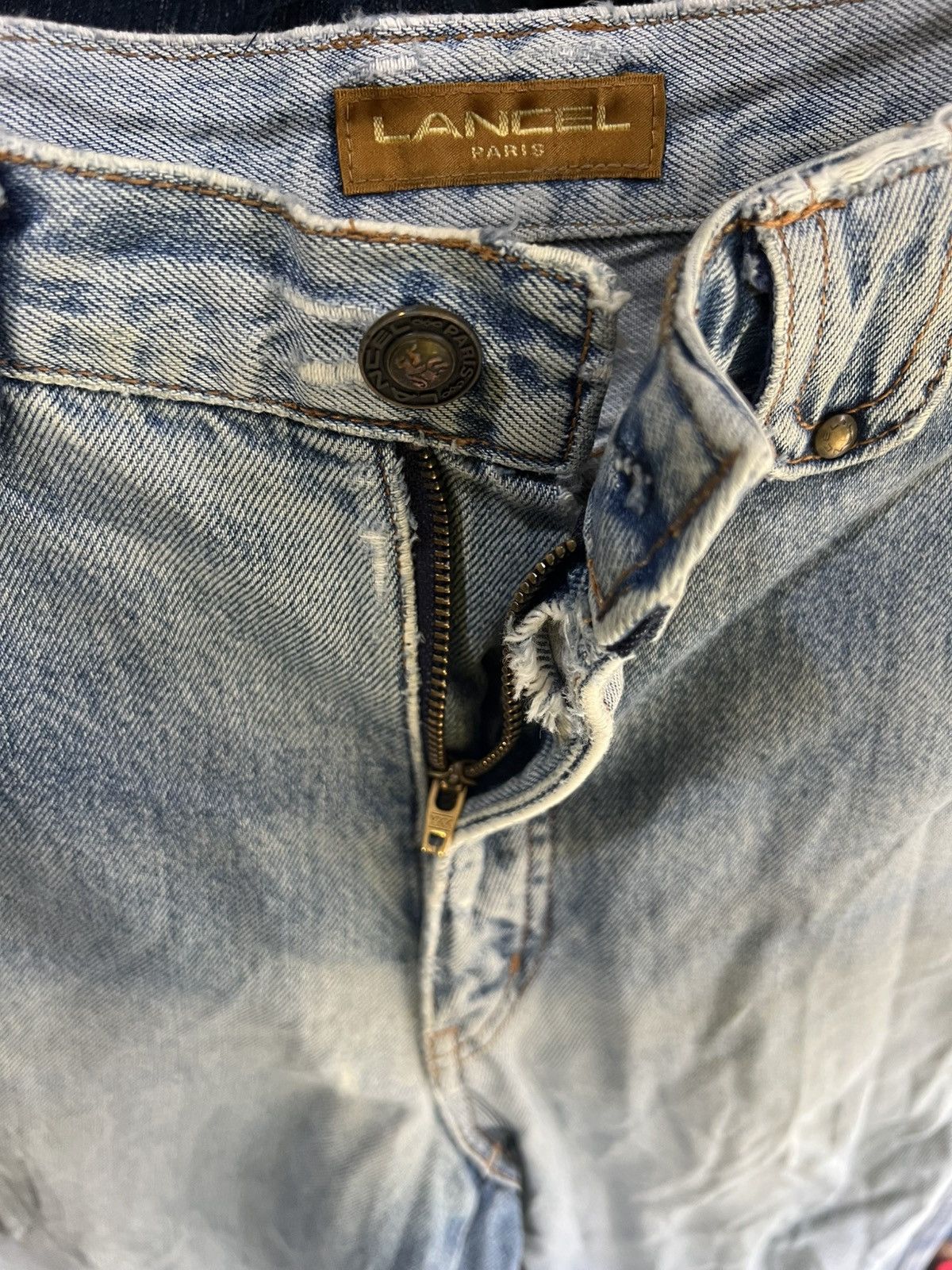 Lancel 🔥Vintage Lancel Distressed Denim Size US 28 / EU 44 - 10 Thumbnail