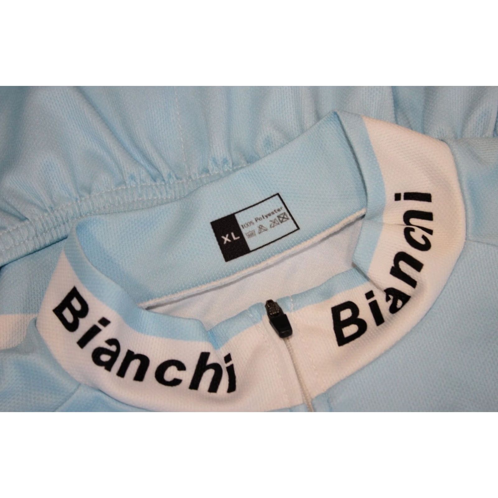Vintage Bianchi mens blue cycling riding shirt Size XL Size US XL / EU 56 / 4 - 5 Thumbnail