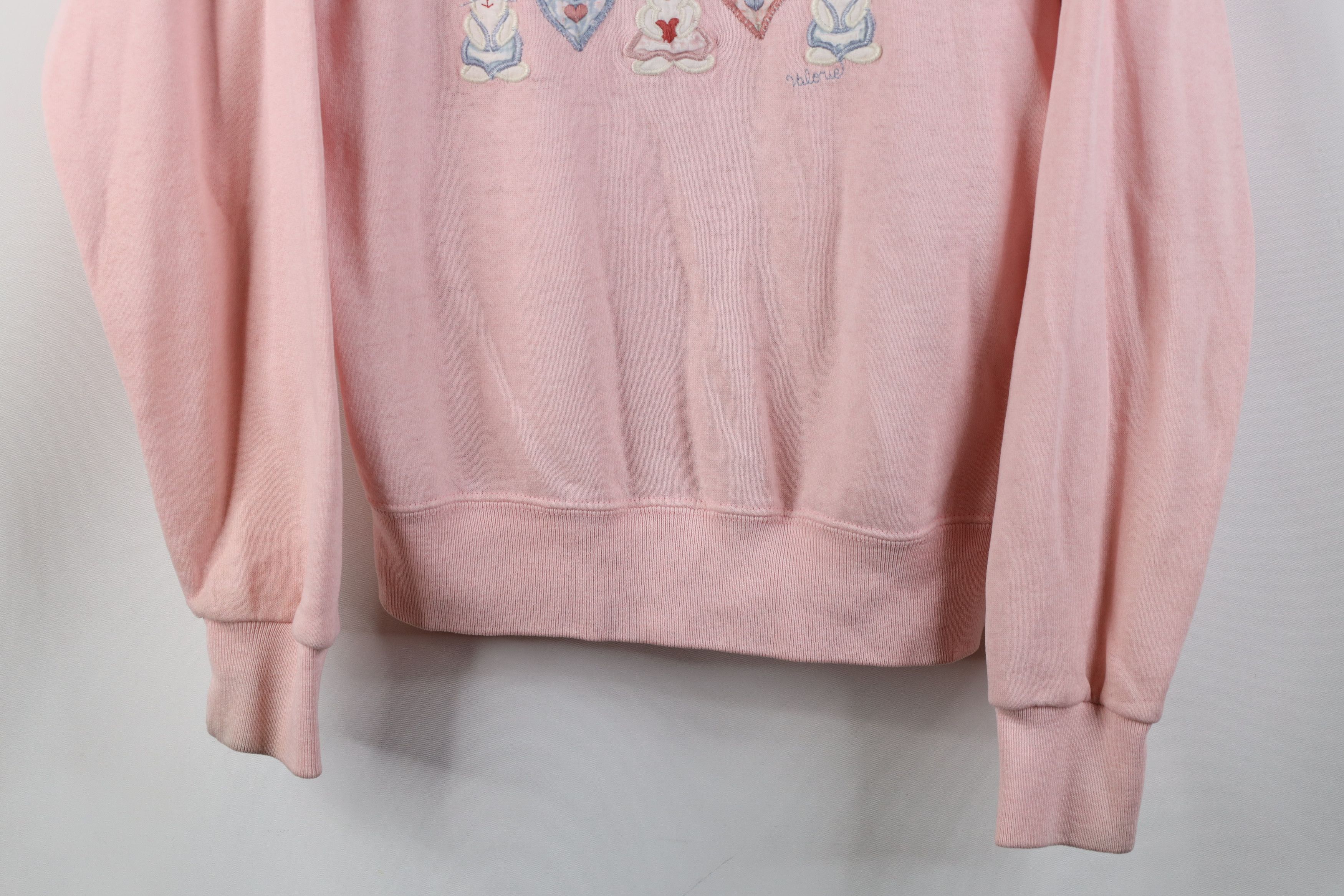 Vintage Vintage 90s Heart Motherhood Is Heir Raising Sweatshirt USA Size S / US 4 / IT 40 - 3 Thumbnail