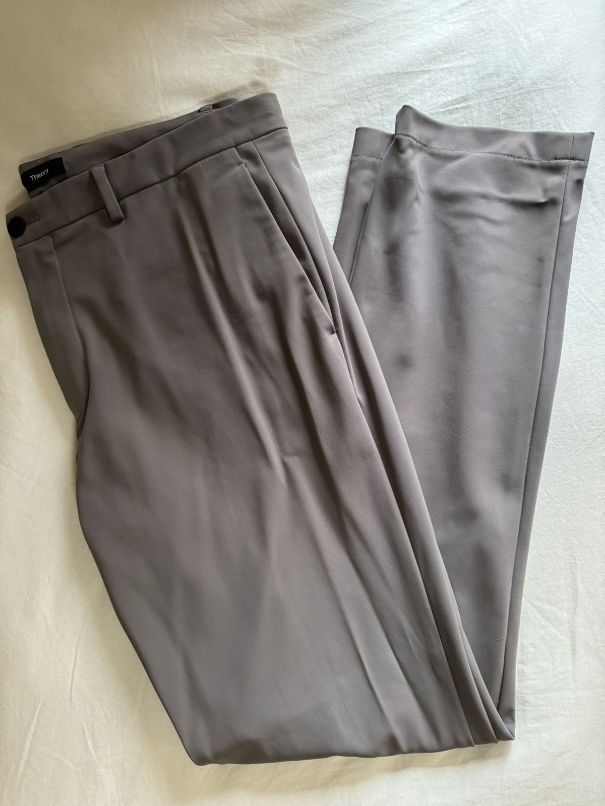 image of Theory Zaine Pant In Precision Ponte in Brown, Men's (Size 36)