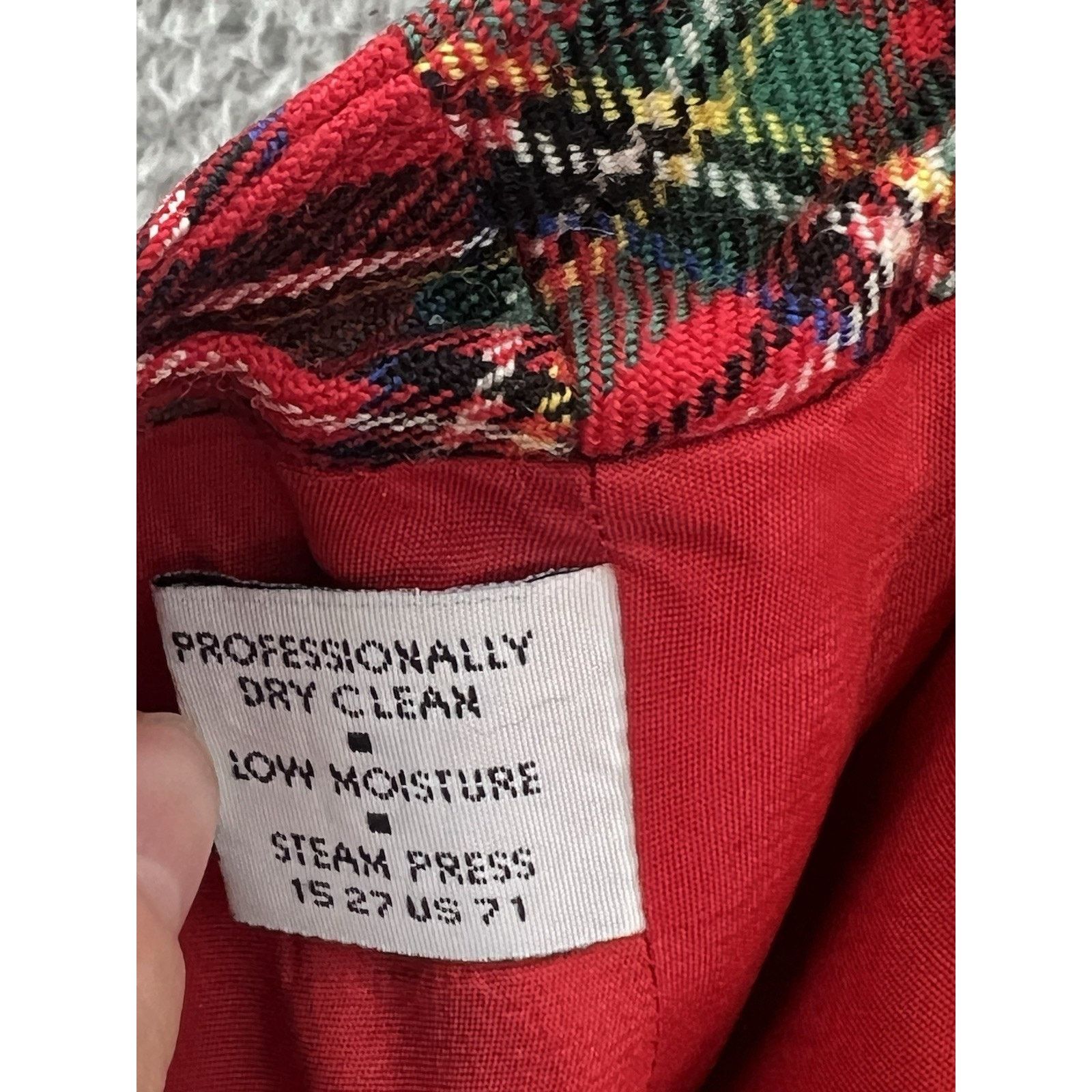 Lauren Ralph Lauren Ralph Ralph Lauren Red Plaid Maxi Skirt 100% Wool Women’s 8 Size 30" / US 8 / IT 44 - 5 Thumbnail