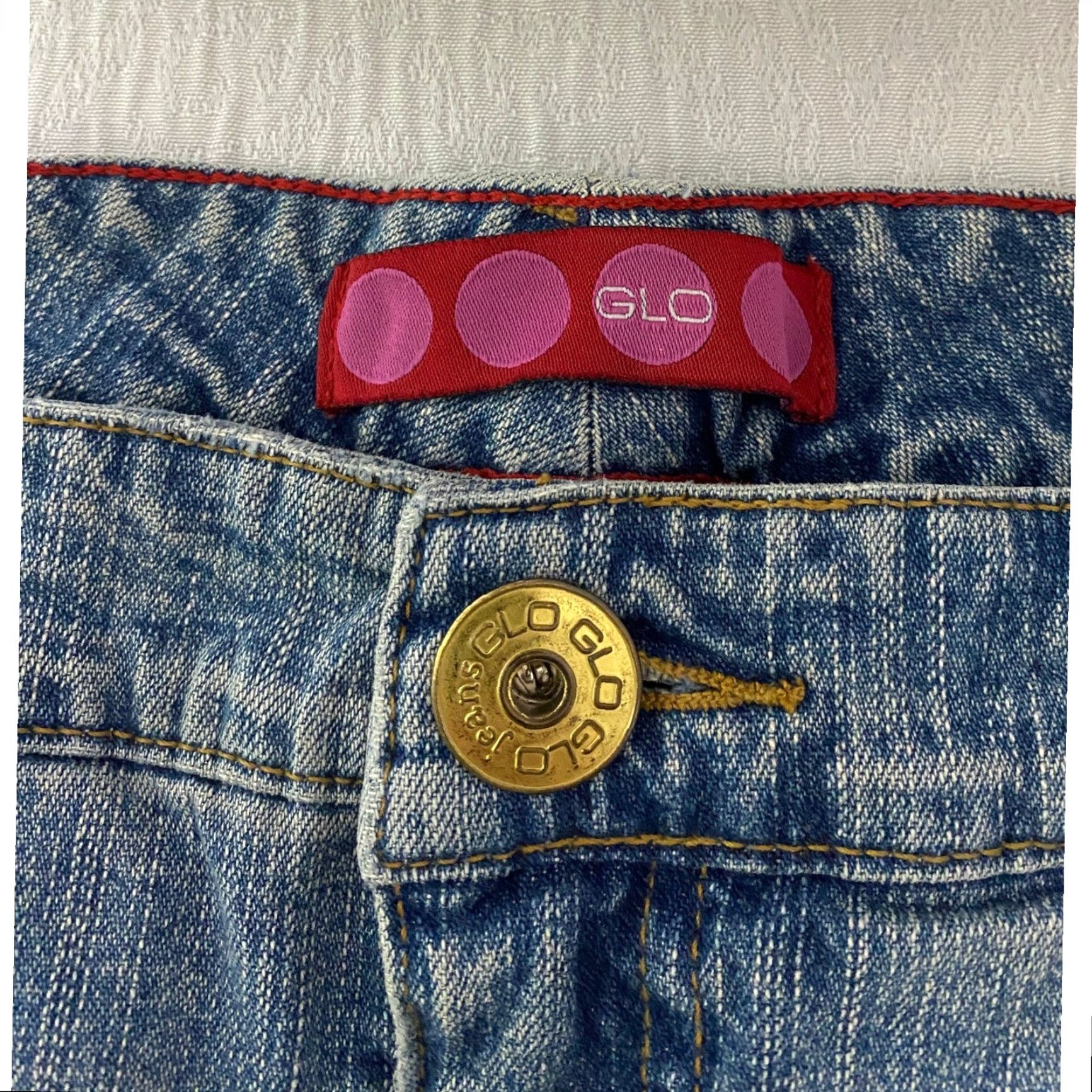 Vintage VINTAGE Y2K GLO Jeans Skirt Juniors 11 Denim Mini Skirt Flap Pockets Blue 90s GLO Clothing Womens? Size 32" / US 10 / IT 46 - 3 Thumbnail
