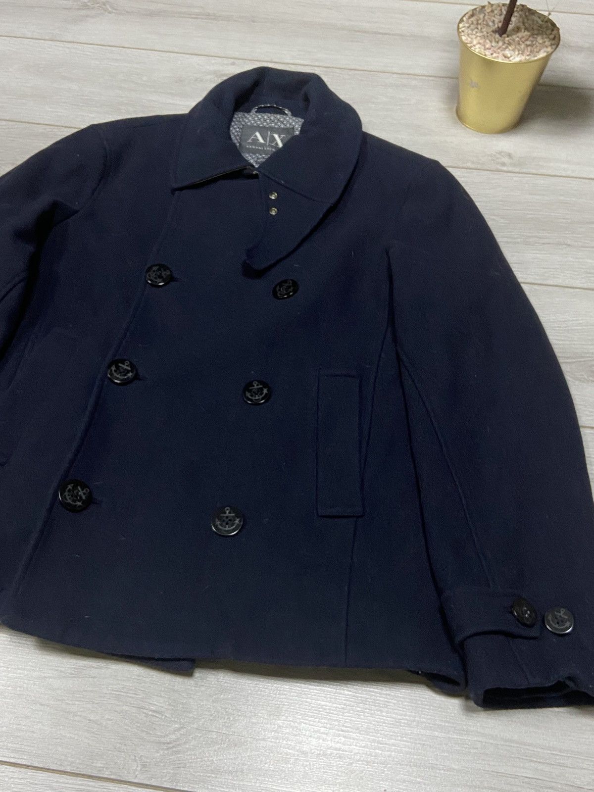 Armani Exchange Mens Armani Exchange Wool Coat Blazer jacket Size US L / EU 52-54 / 3 - 5 Thumbnail