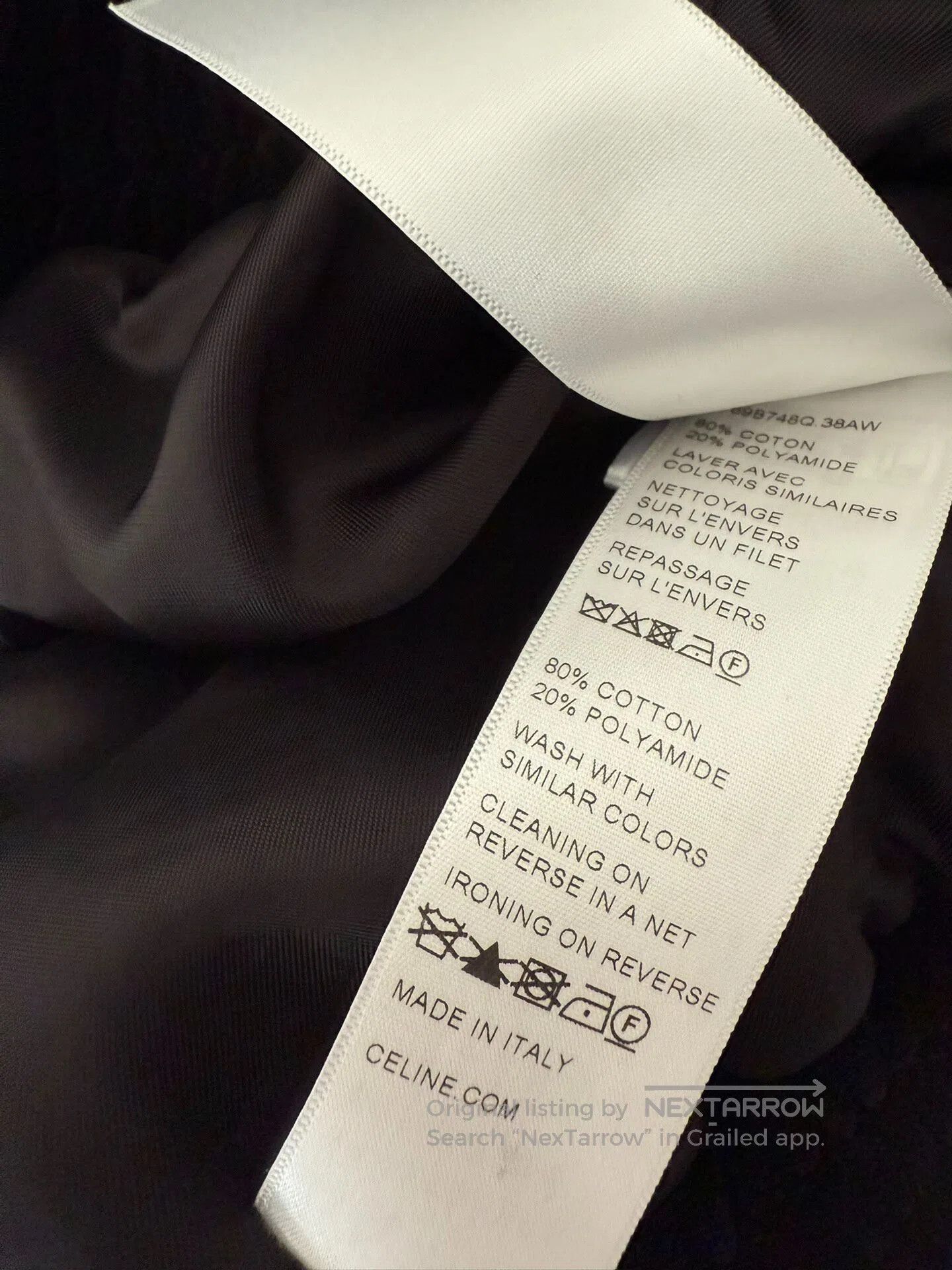 Celine CELINE Velvet Logo Jacket| Size US M / EU 48-50 / 2 - 9 Thumbnail