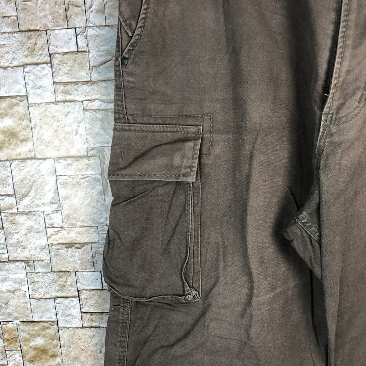 Japanese Brand Even River Brown Cargo Multipocket Pants #A629 Size US 37 - 9 Thumbnail