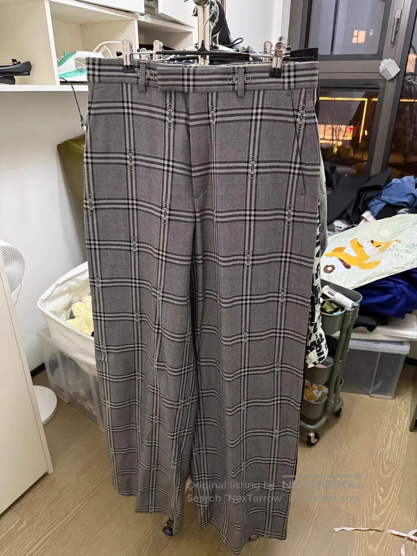 Gucci Gray Plaid Wide. Size US 32 / EU 48 - 1 Thumbnail