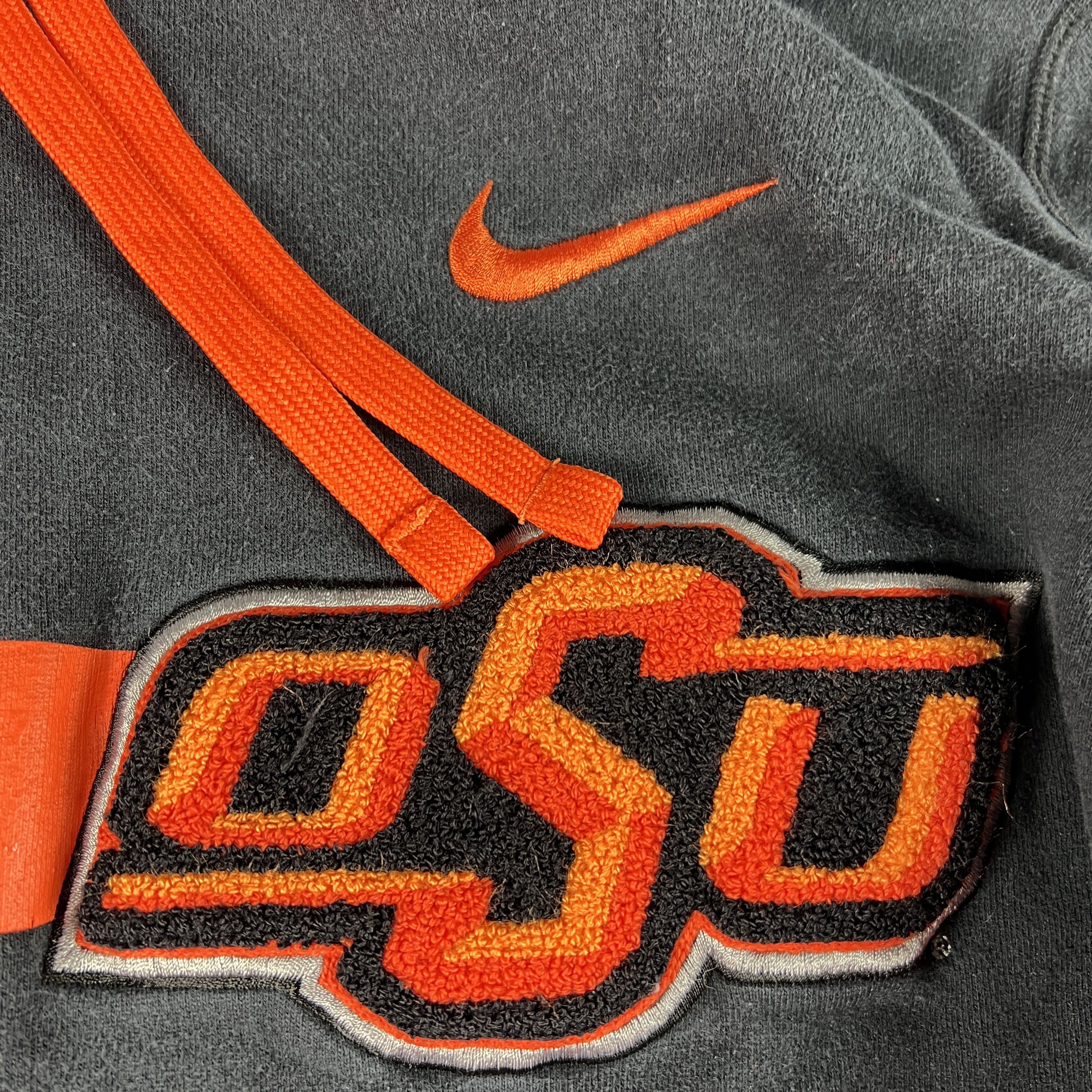 NCAA × Nike NIKE Oklahoma State Cowboys Sweatshirt Black Faded Hoodie Size US L / EU 52-54 / 3 - 4 Thumbnail