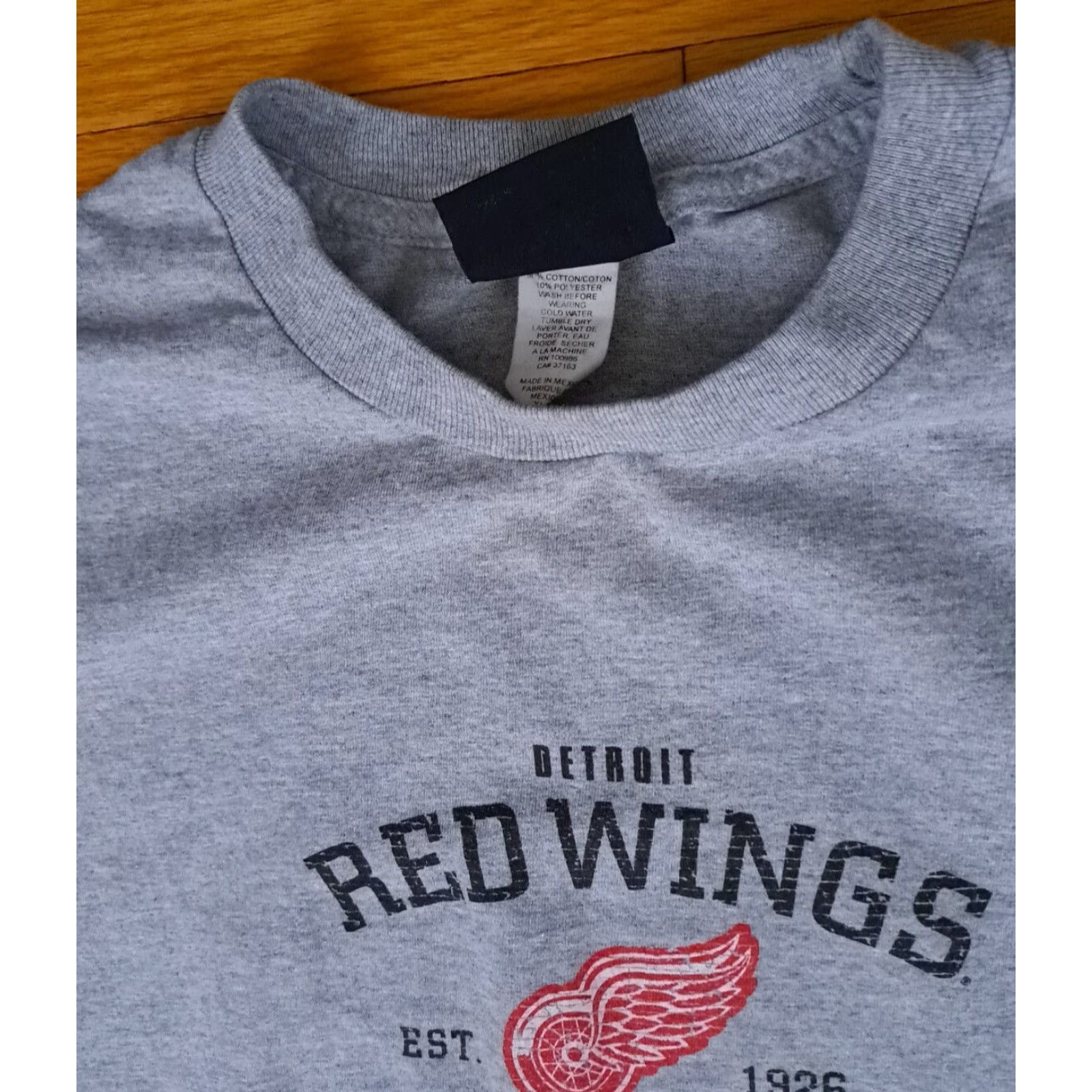 Vintage Detroit Red Wings All Glory Grey T-Shirt XL Men Short Sleeve Gray Old Time Hockey Size US XL / EU 56 / 4 - 4 Thumbnail
