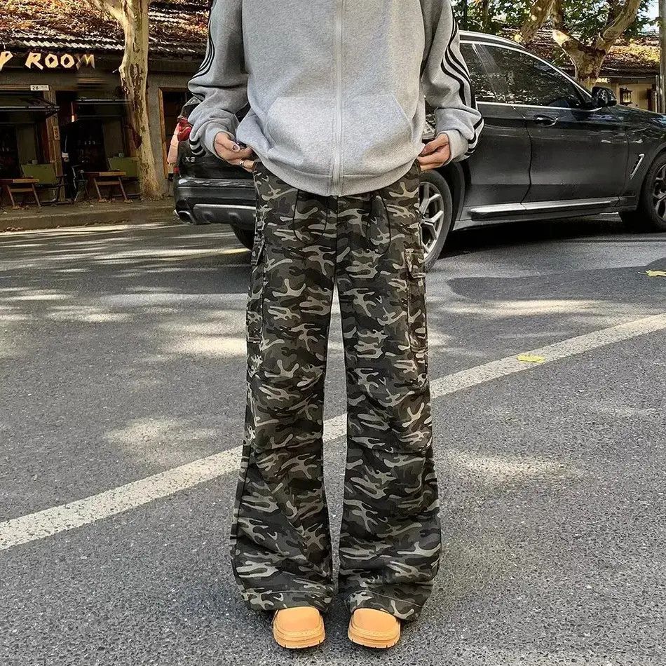 Japanese Brand Retro hip-hop loose camouflage casual jeans Size US 32 / EU 48 - 2 Thumbnail