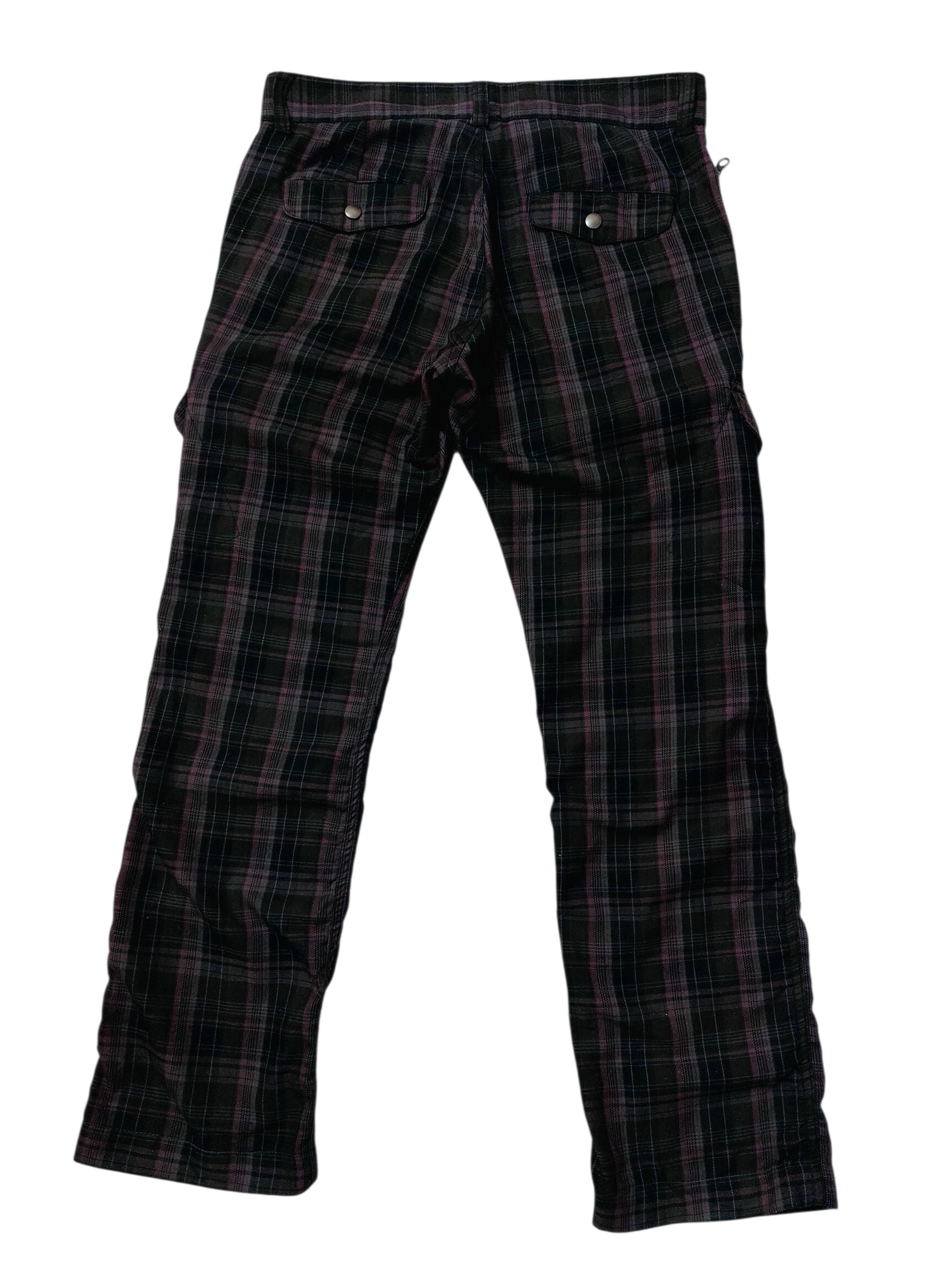 Vintage Grunge Y2K Punk Plaid Zip Nova Check Pants Size US 31 - 3 Thumbnail