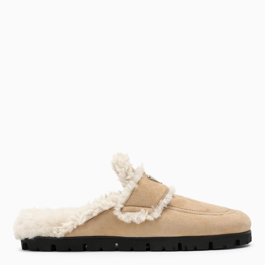 Prada o1d2blof0924 Mules in Beige Size US 6 / IT 36 - 2 Thumbnail