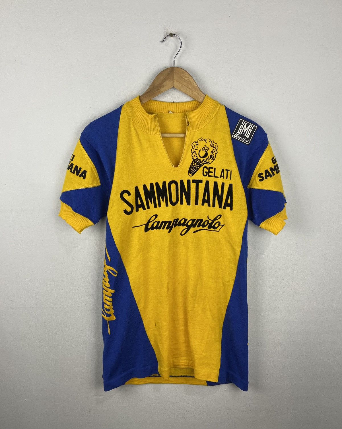 Vintage 70s SMS Santini Gelati Sammontana Bcycle Shirt Size US S / EU 44-46 / 1 - 1 Thumbnail