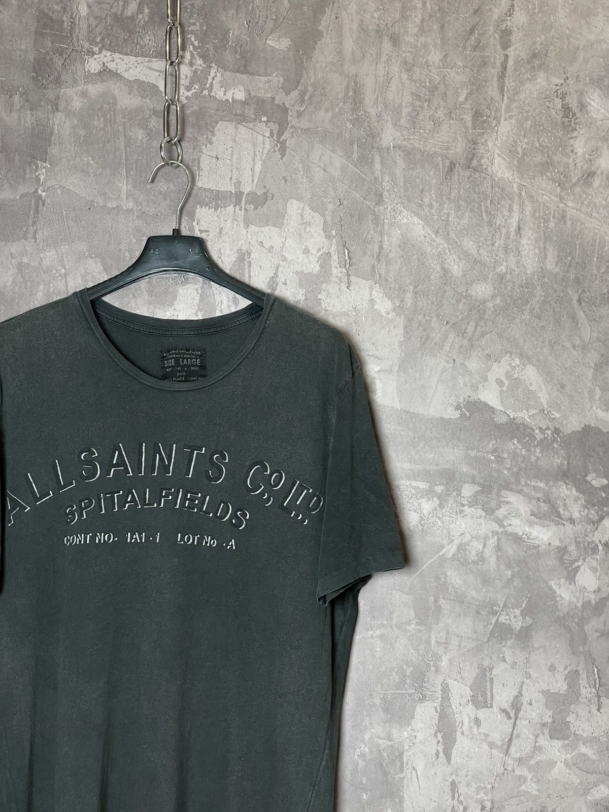 Allsaints × Vintage Allsaints big logo black t-shirt avant garde Size US L / EU 52-54 / 3 - 3 Thumbnail