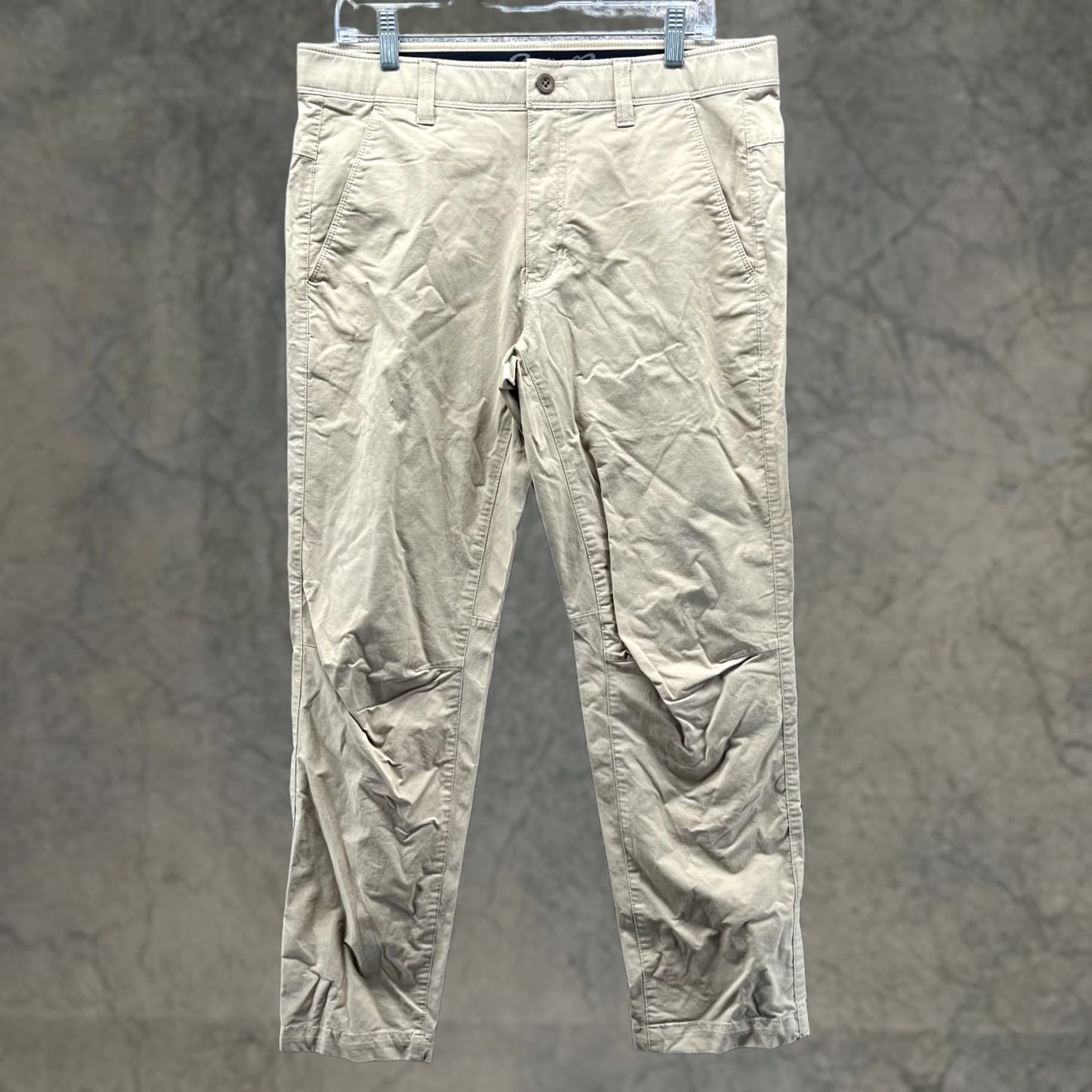 Eddie Bauer Eddie Bauer Pants Men 34x30 Adult Khaki Tan Beige Cotton Nylon Hiking Outdoors Chino Regular Straight Front Pockets Size US 34 / EU 50 - 1 Thumbnail