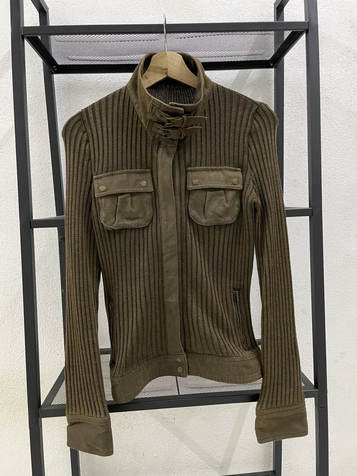 If Six Was Nine Fragile Kintted Zipper Crop Jacket Size S / US 4 / IT 40 - 2 Thumbnail