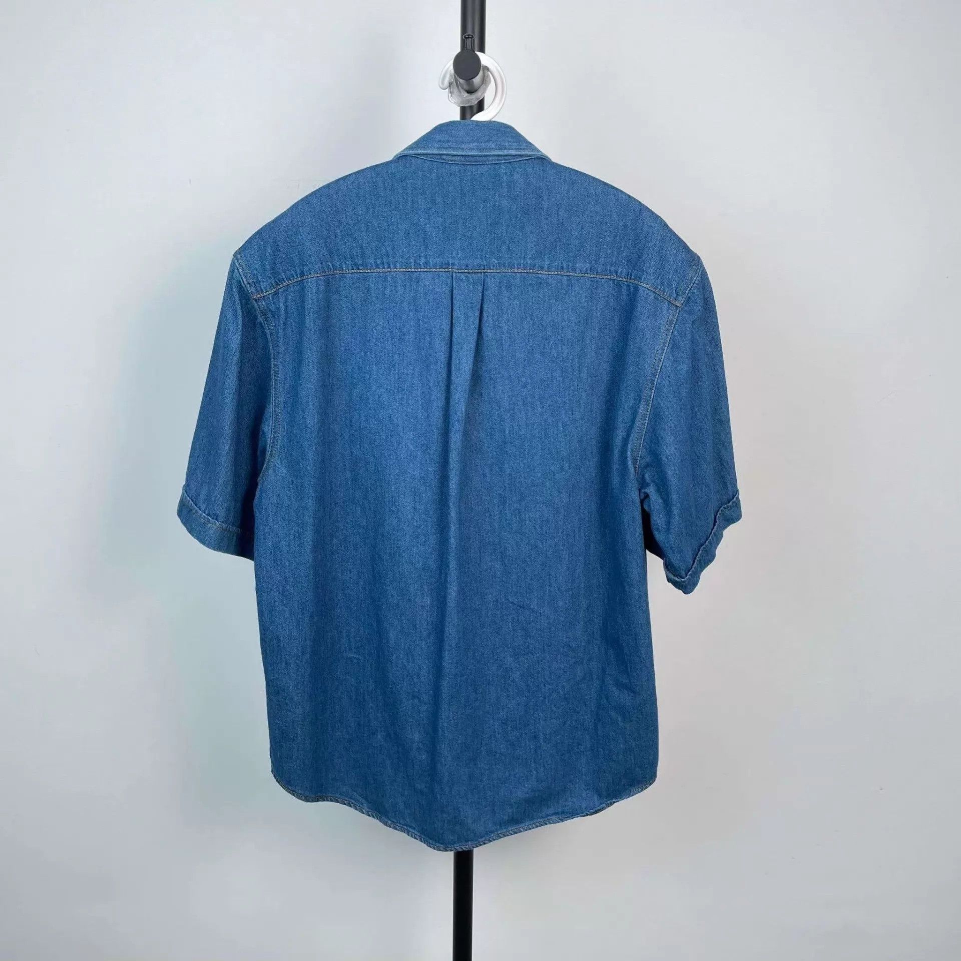 Gucci Gucci Denim Short-Sleeve Jacket Blue 46 95 New Size US S / EU 44-46 / 1 - 2 Thumbnail