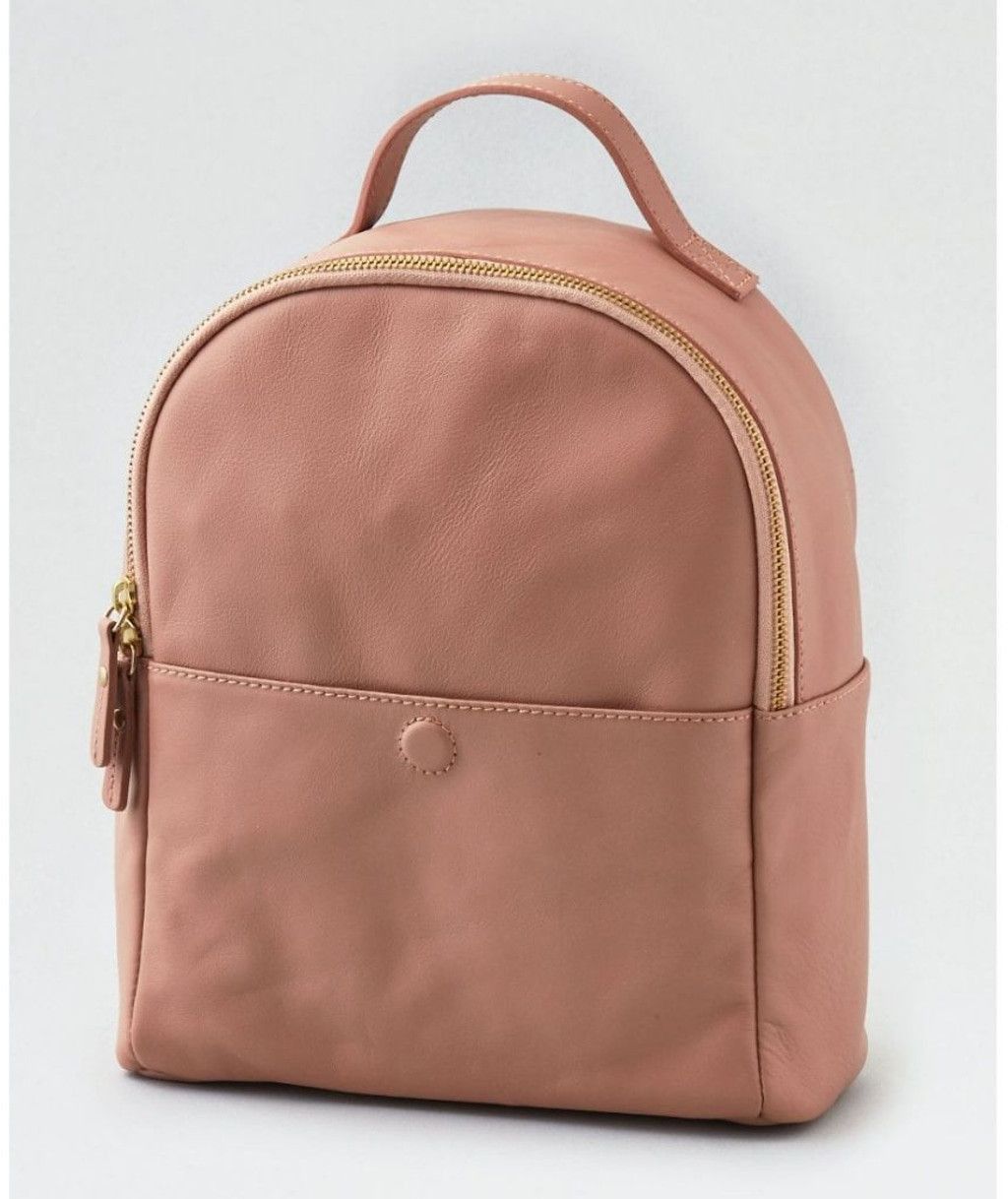 American Eagle Outfitters American Eagle Outfitters Blush Pink Leather Mini Backpack Size ONE SIZE - 2 Thumbnail