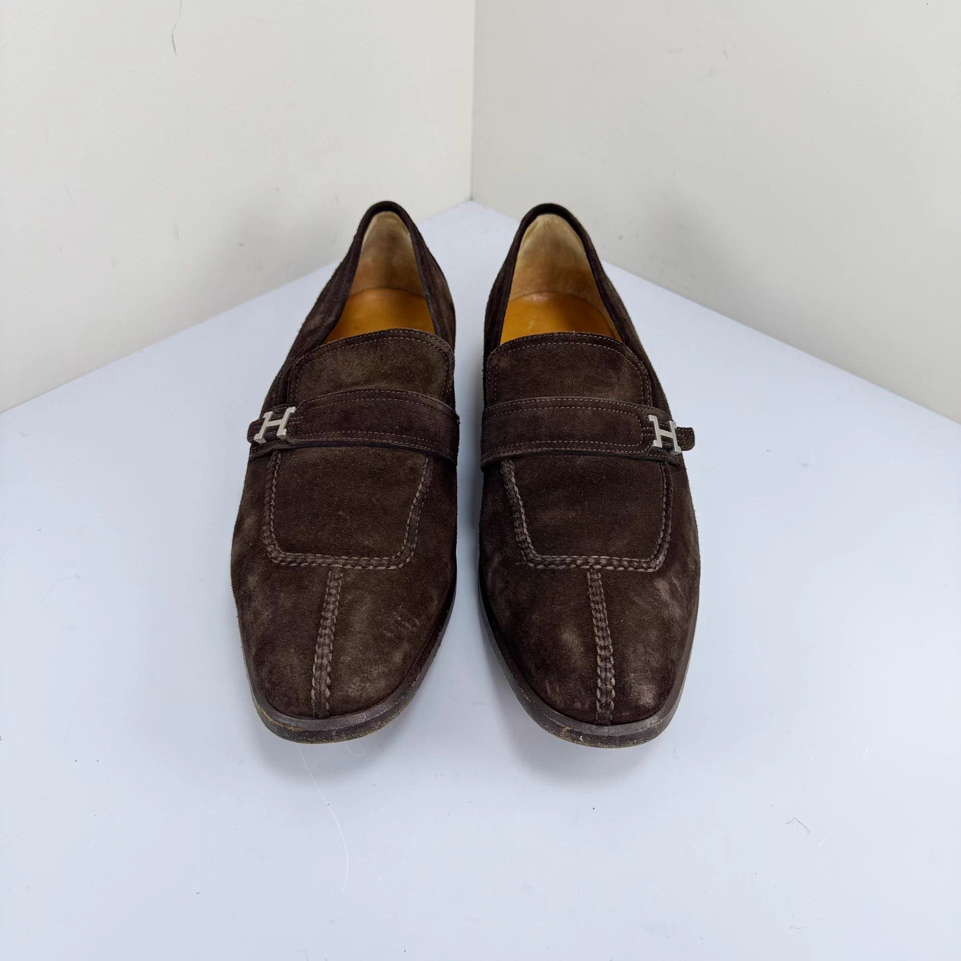 Hermes Hermes Suede H Logo Loafers Size 42 Size US 9 / EU 42 - 2 Thumbnail