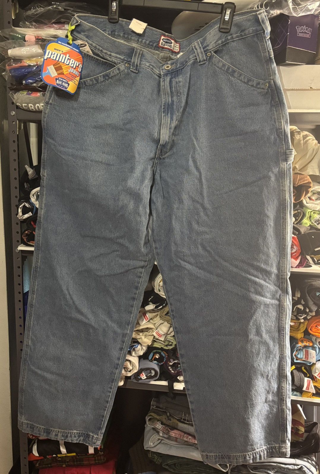 Old Navy × Vintage Vintage Y2K Light Blue Carpenter Jeans Old Navy Size US 40 / EU 56 - 1 Thumbnail