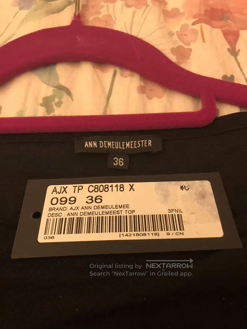 Ann Demeulemeester Ann Demeulemeester 36 black top Size M / US 6-8 / IT 42-44 - 2 Thumbnail