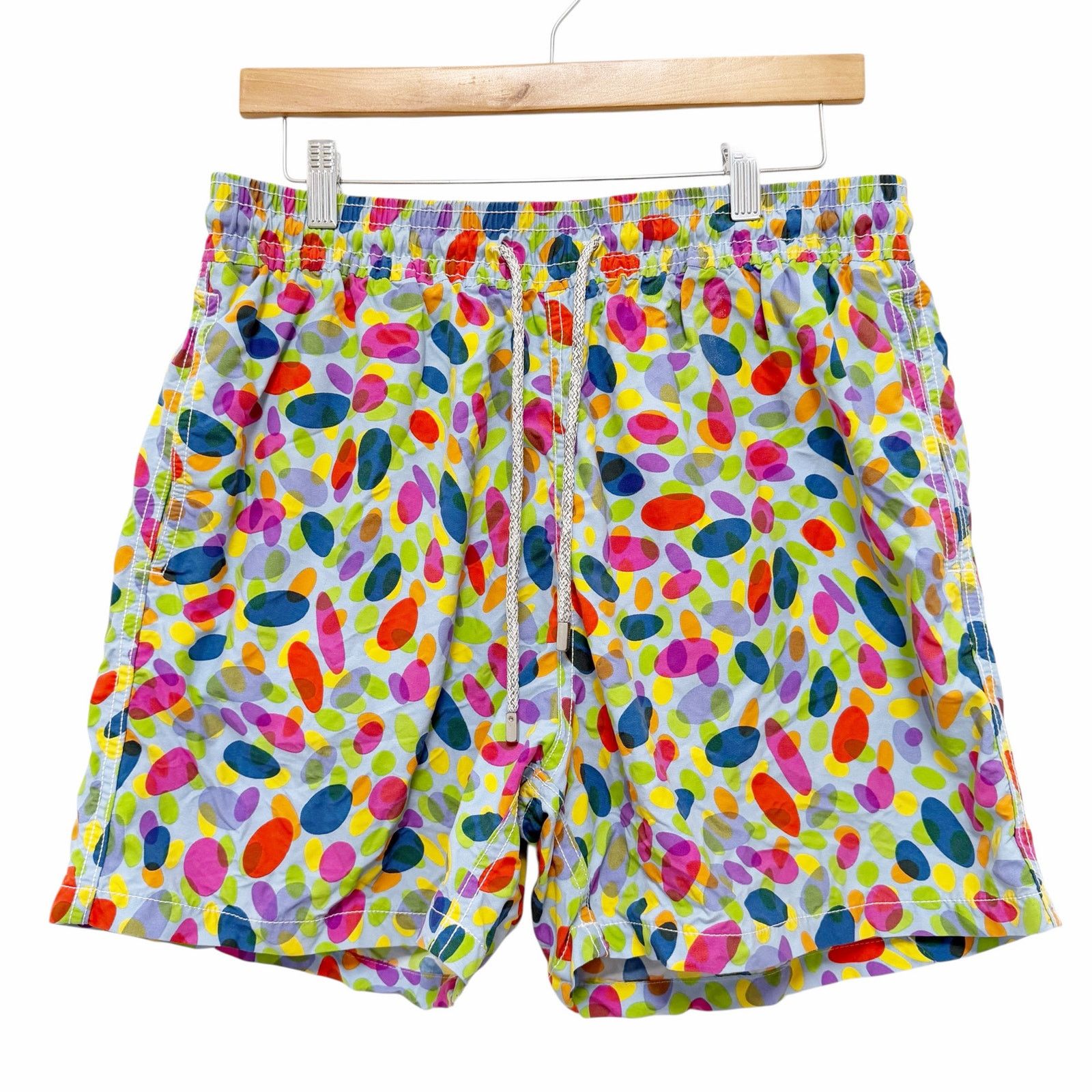 Vilebrequin Vilebrequin Oval Polka Dot Multicolor Bathing Suit Sz XL Size US 31 - 1 Thumbnail