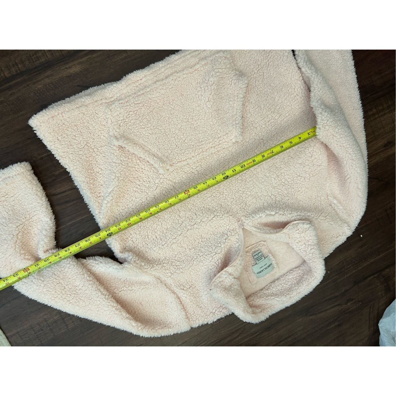 Lauren Ralph Lauren Sabrina Lauren NYC Sherpa Fleece Half-Zip Sweatshirt in Pale Size XL / US 12-14 / IT 48-50 - 5 Thumbnail