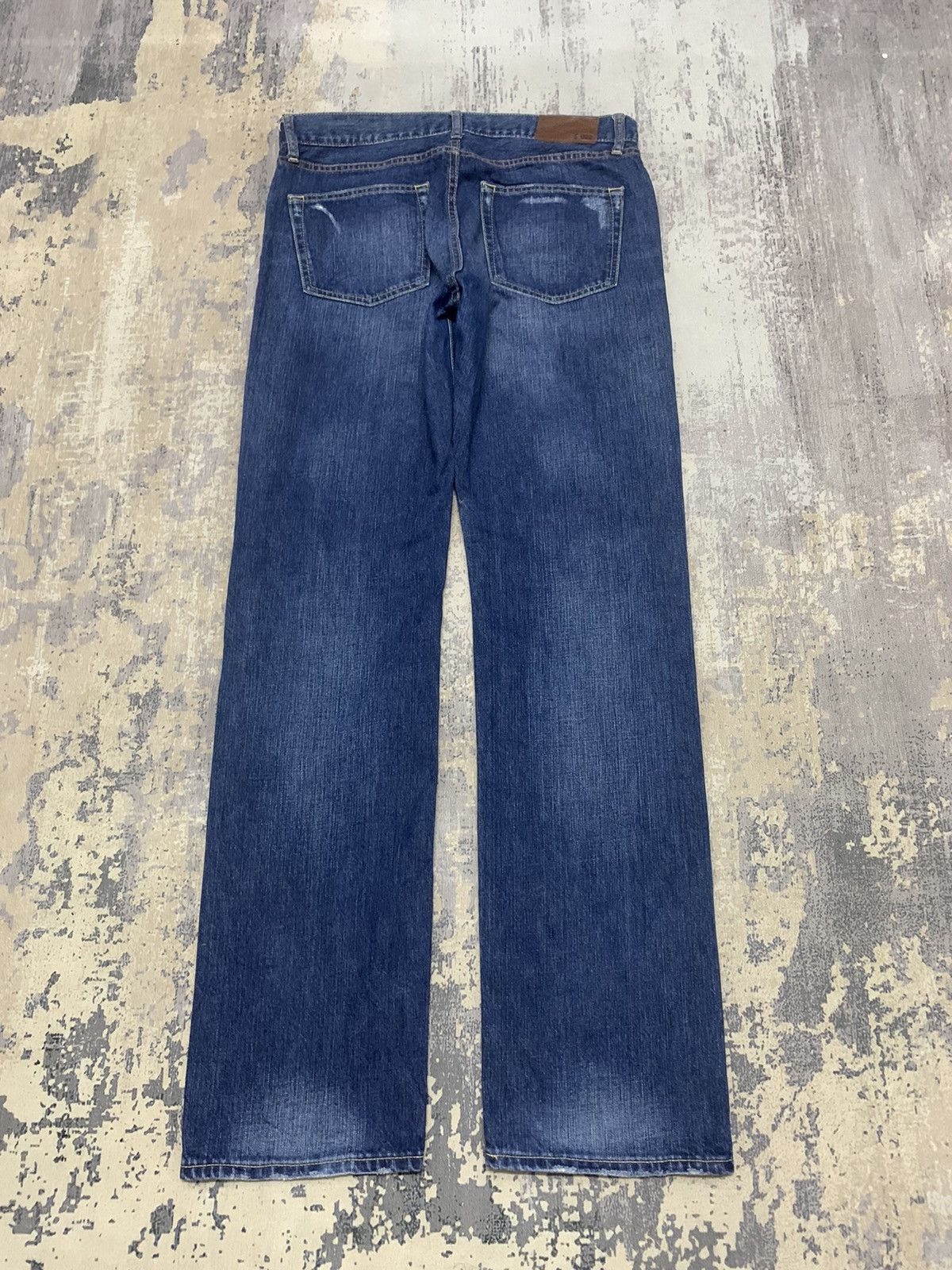 Japanese Brand Japanese Brand Distressed Blue Denim Straight Leg Jeans Size US 33 - 10 Thumbnail