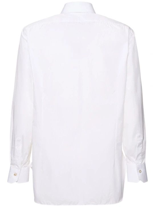 Kiton o1lsvrm0425 Cotton Shirt in White Size US M / EU 48-50 / 2 - 2 Thumbnail