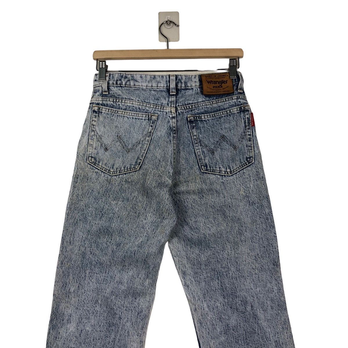Japanese Brand 🔥VINTAGE FLARE ACID WASH DESIGN WRANGLER USA Size US 28 / EU 44 - 11 Thumbnail