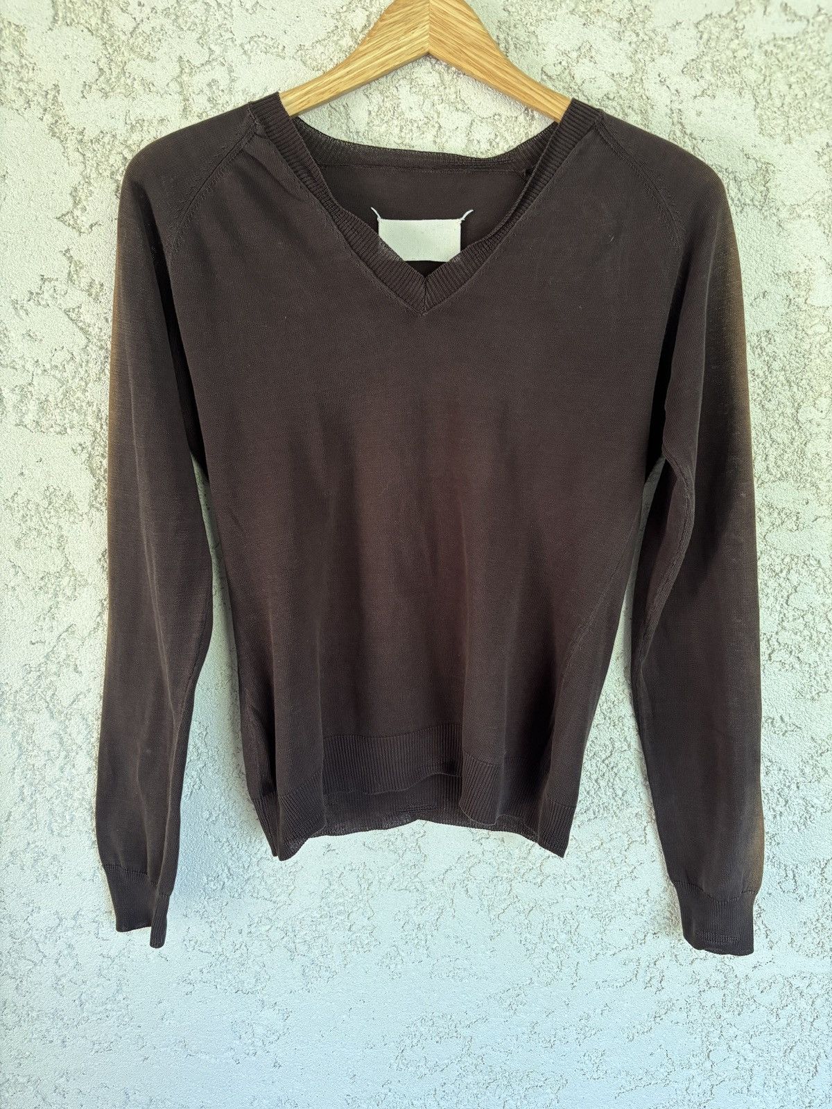 Maison Margiela SS04 Martin Margiela V-Neck sweater Size US S / EU 44-46 / 1 - 1 Thumbnail