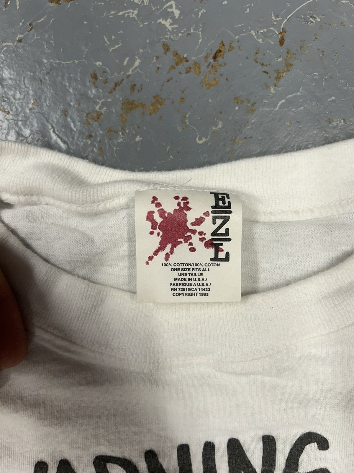 Vintage Crazy Vintage 90s Shopping Addiction Humor White Tee Shirt Size US XL / EU 56 / 4 - 3 Thumbnail