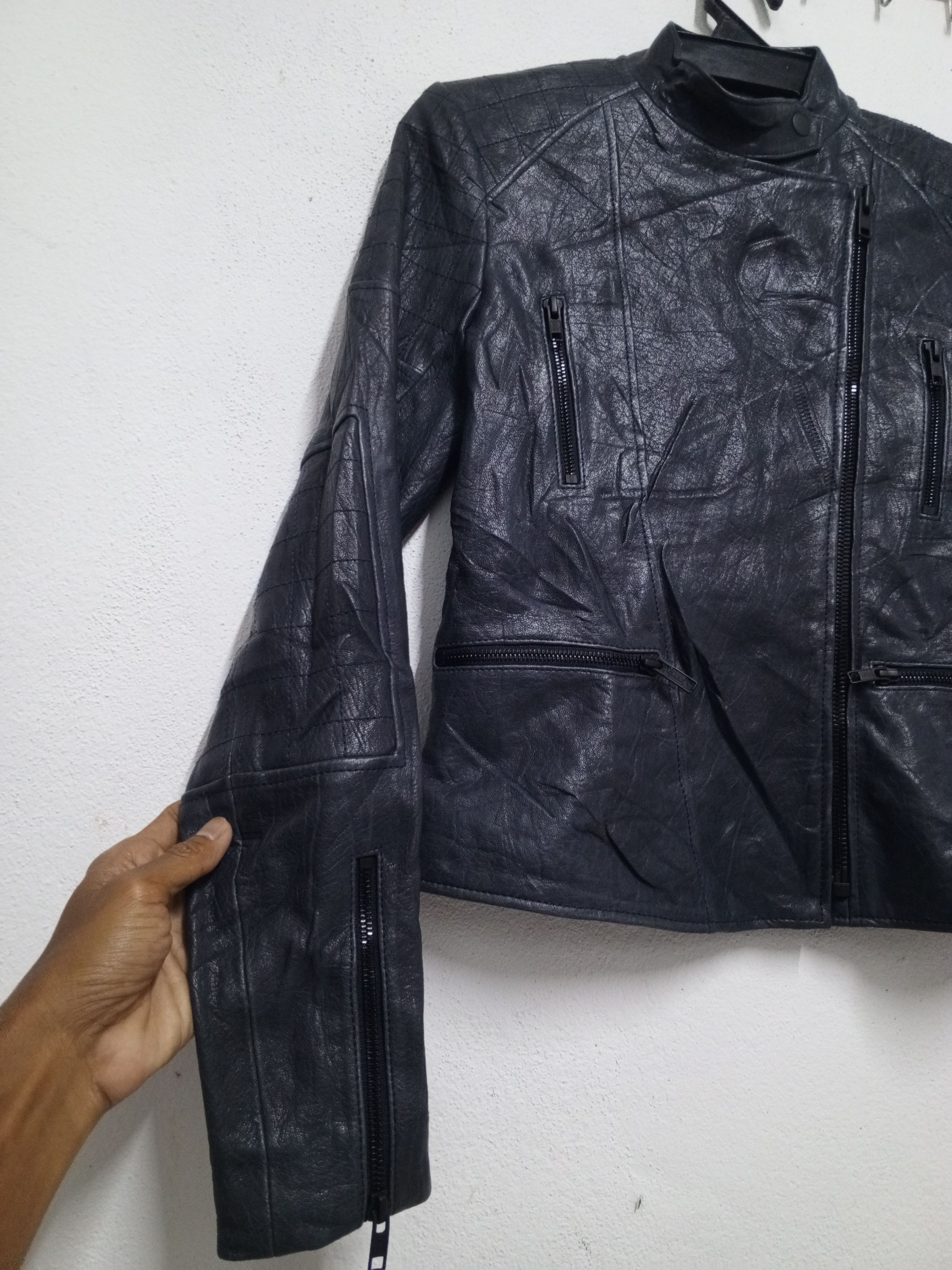 Theory 2012 Theory jacket leather Rider sheep rare Size XS / US 0-2 / IT 36-38 - 4 Thumbnail