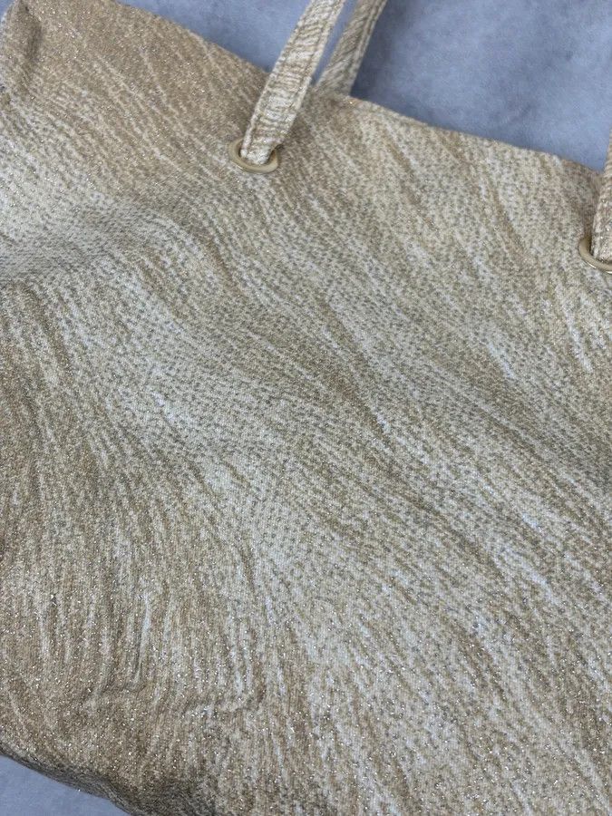 Roberto Cavalli Roberto Cavalli Gold Textured Tote Bag Size ONE SIZE - 7 Thumbnail