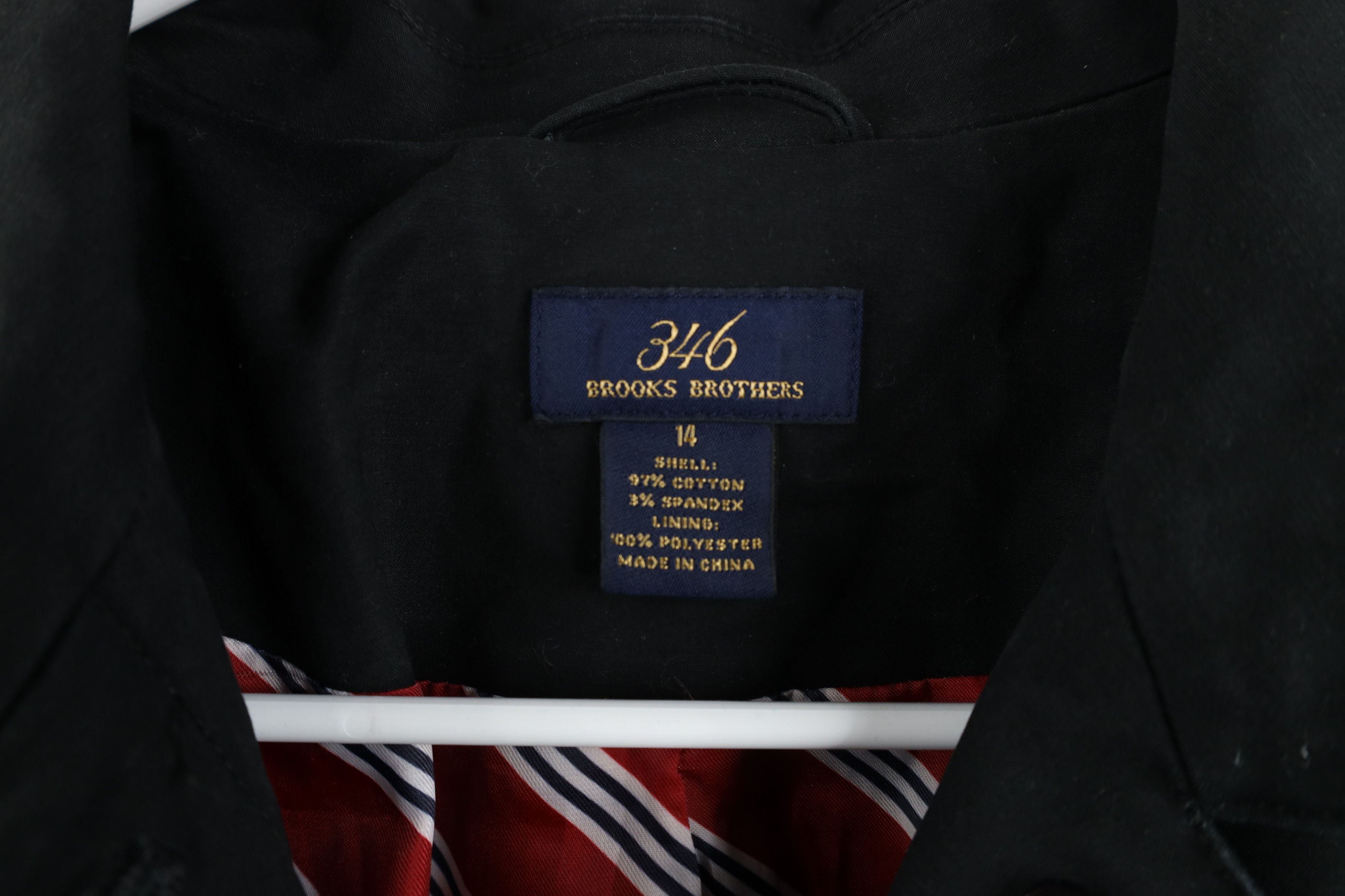 Brooks Brothers × Vintage Brooks Brothers Lined Full Button Trench Coat Jacket Black Size XL / US 12-14 / IT 48-50 - 10 Thumbnail