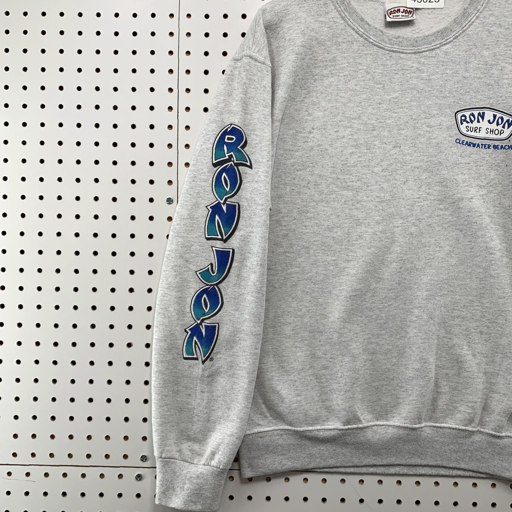 Ron Jon Surf Shop VINTAGE Ron Jon Surf Shop Sweatshirt Gray Mens M Adult Medium Crew Neck Fleece Beach Graphic Print 90s Mens Size US M / EU 48-50 / 2 - 5 Thumbnail
