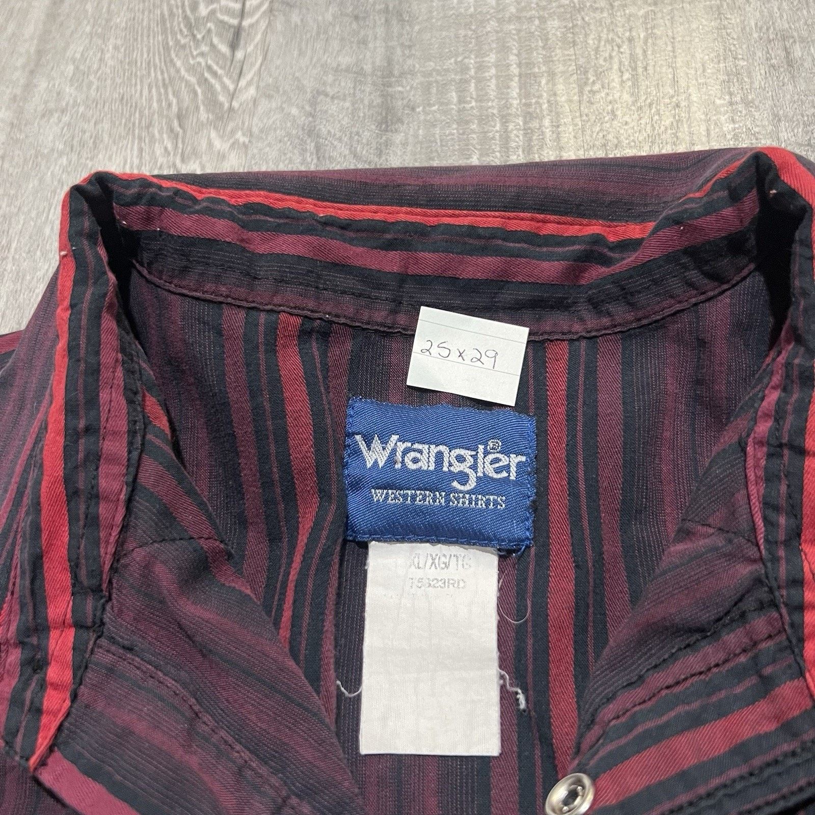 Wrangler VTG Wrangler Pearl Snap Shirt Western Striped Cowboy Size XL Size US XL / EU 56 / 4 - 4 Thumbnail