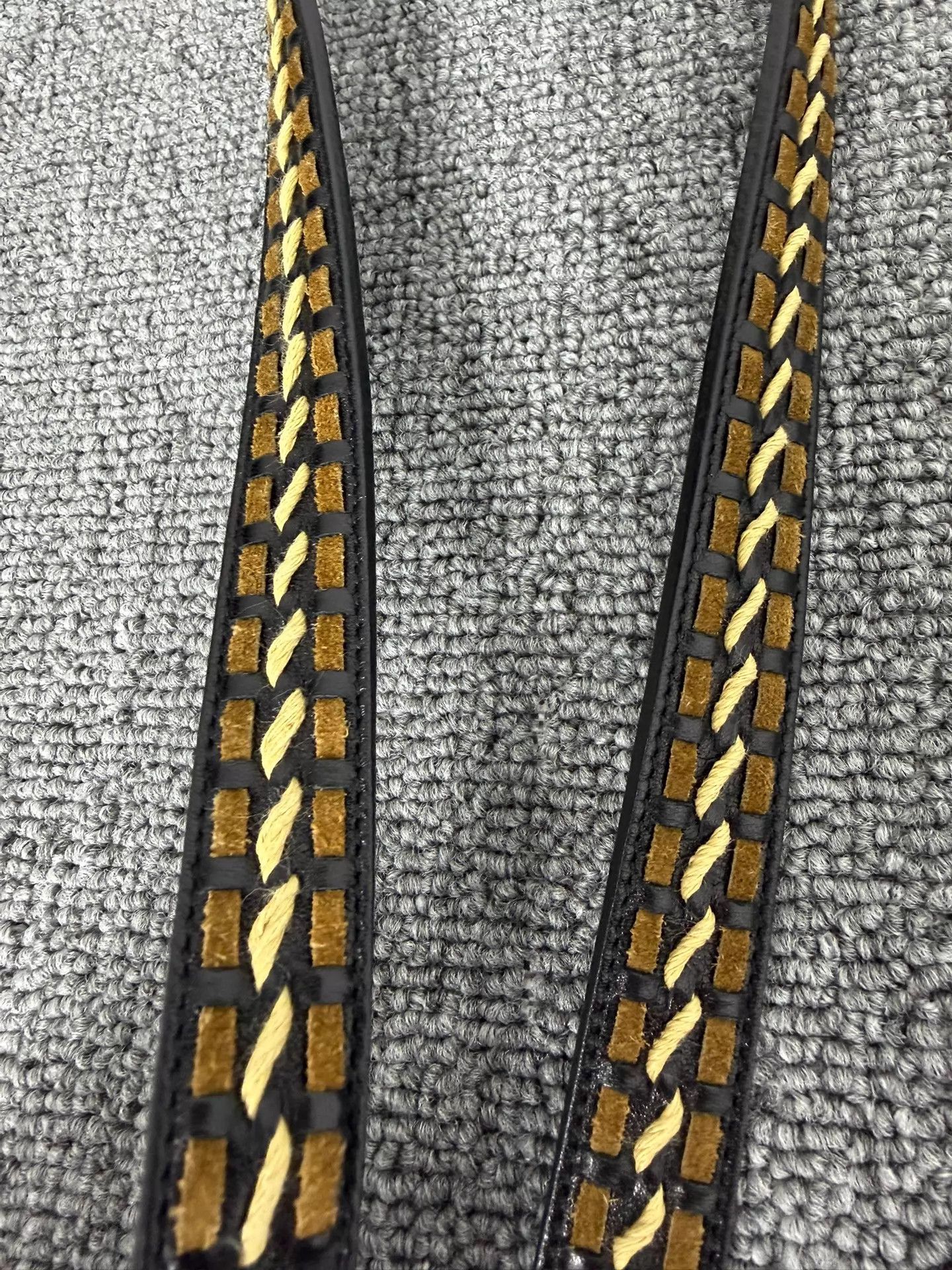 Saint Laurent Paris SLP 21SS Handwoven Brass Horsebit Belt 80 Black Size ONE SIZE - 4 Thumbnail