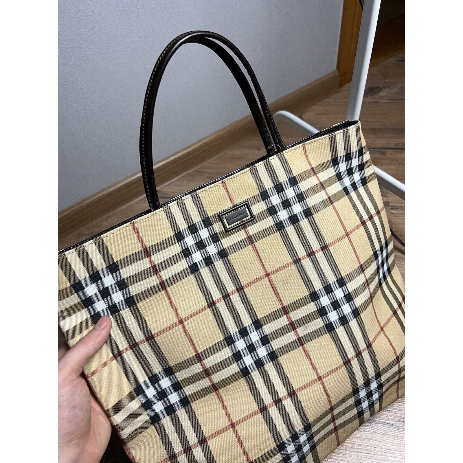Burberry Authentic ICONIC BURBERRY Vintage Nova Check Shoulder Tote B Size ONE SIZE - 2 Thumbnail