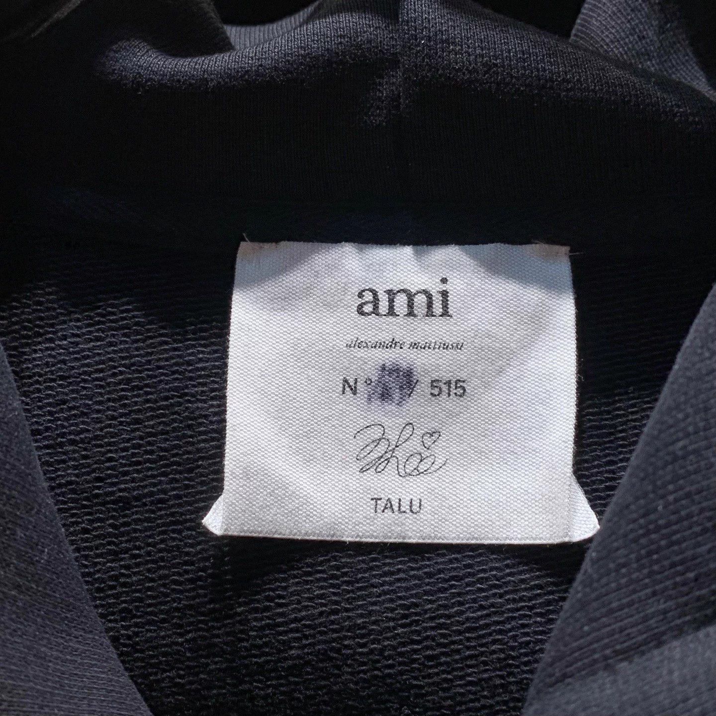 AMI Ami x Talu New Chest Logo Black Hoodie Size US L / EU 52-54 / 3 - 2 Thumbnail