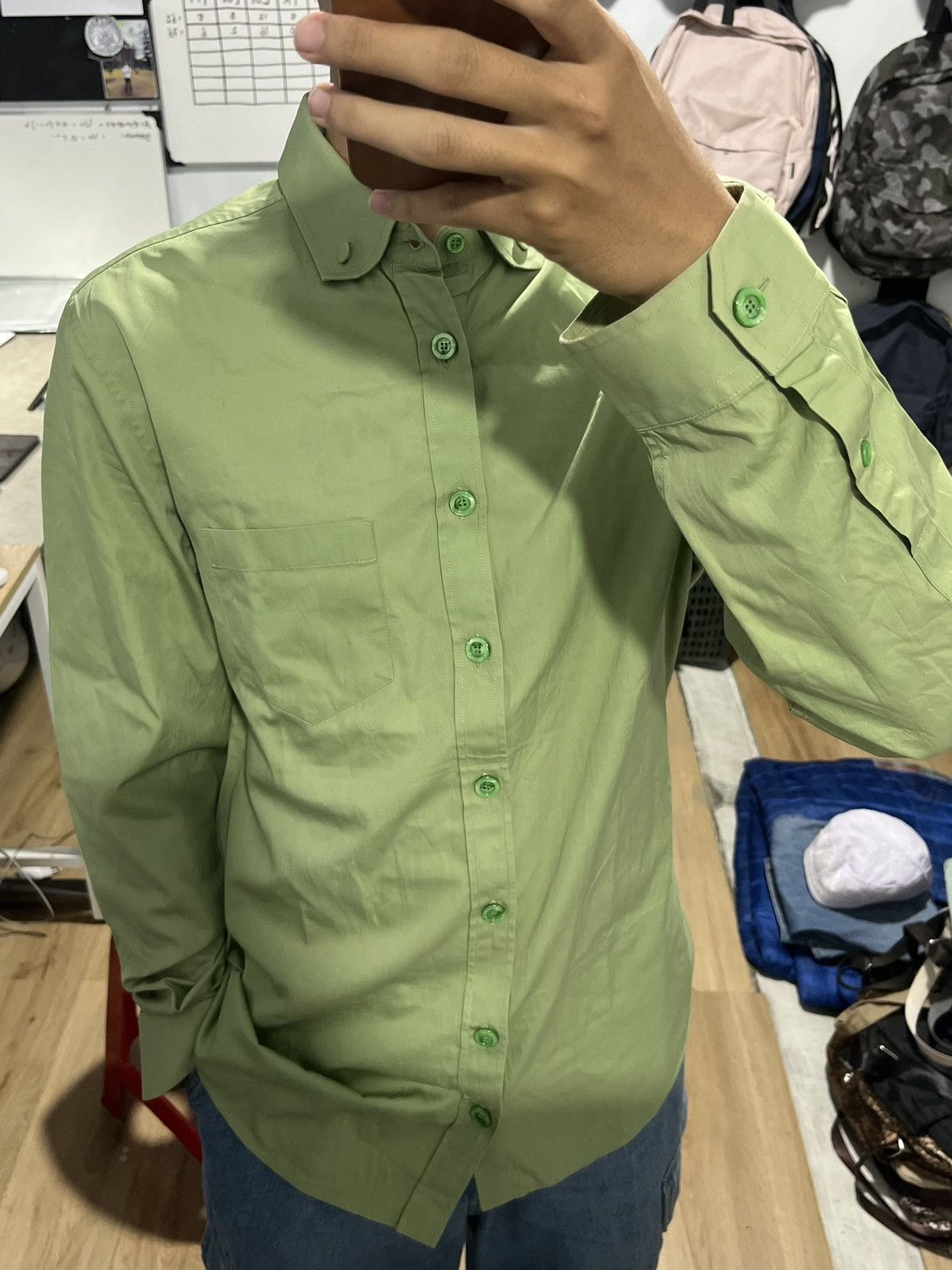 Gucci Rare! Gucci uniform shirt button Size US L / EU 52-54 / 3 - 2 Thumbnail
