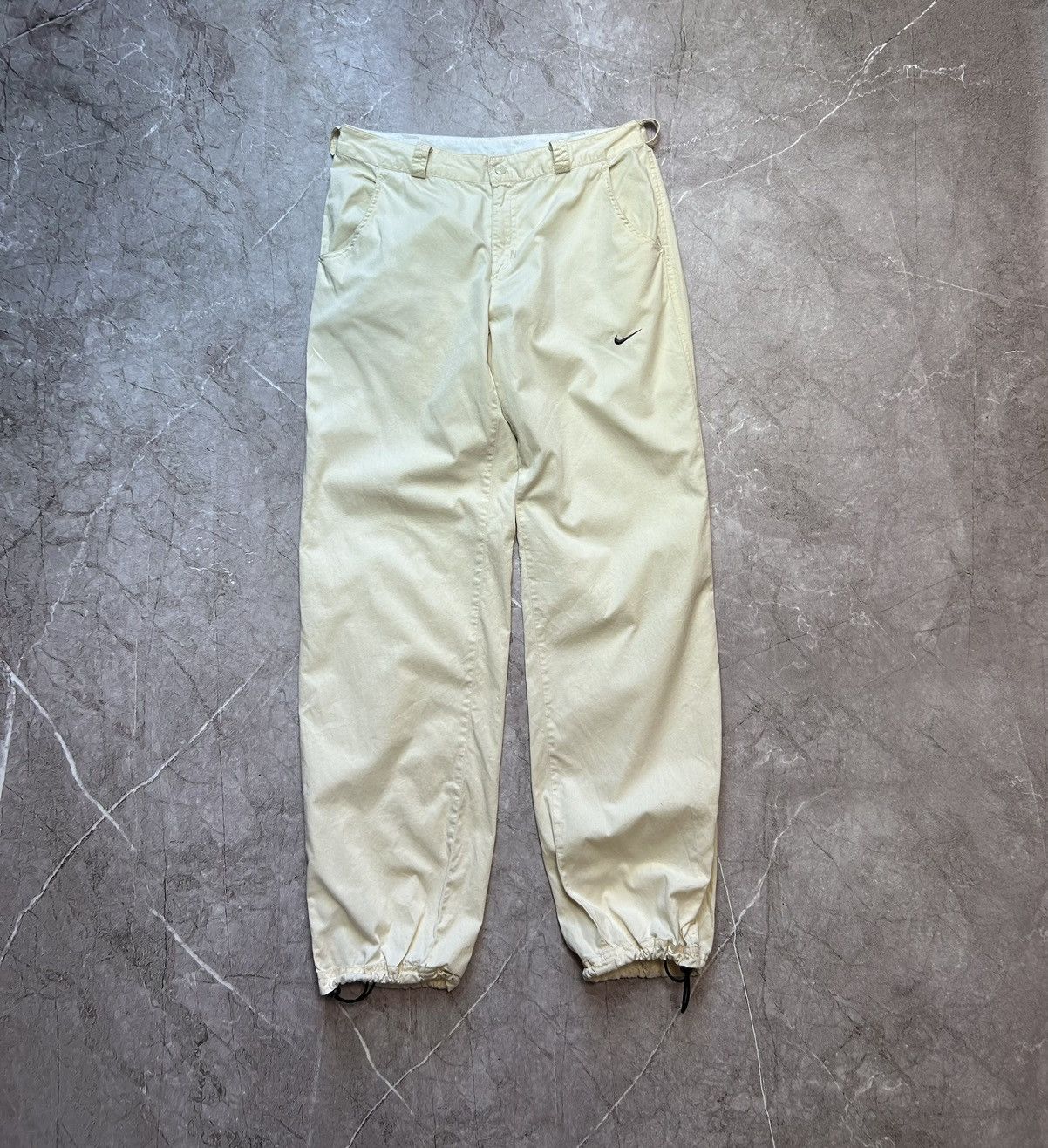 Nike × Vintage Nike vintage drill pants mini swoosh Size US 32 / EU 48 - 1 Thumbnail