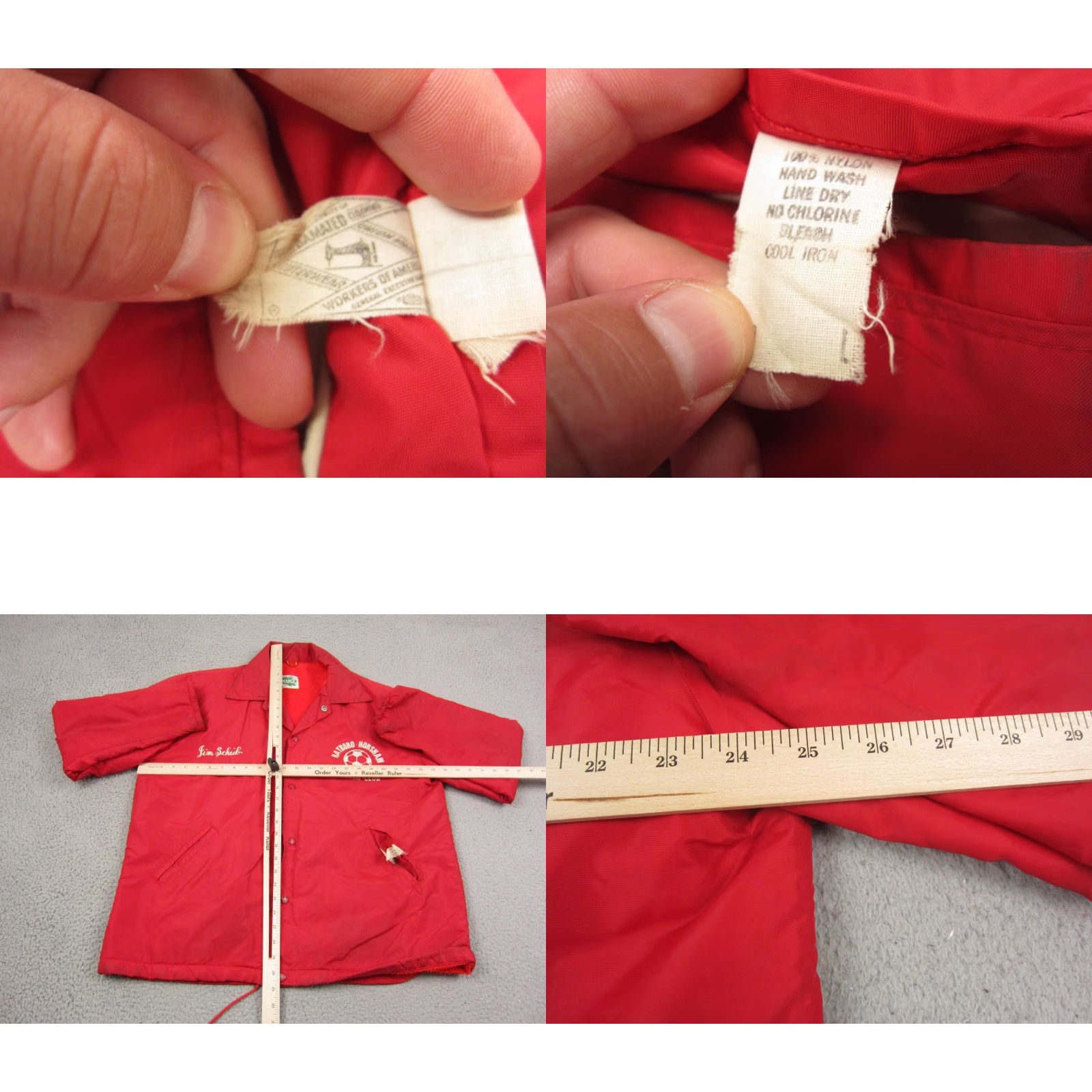 Vintage VINTAGE Maple Windbreaker Jacket Mens Large Red Soccer Club Hatboro Horsham Size US L / EU 52-54 / 3 - 8 Thumbnail
