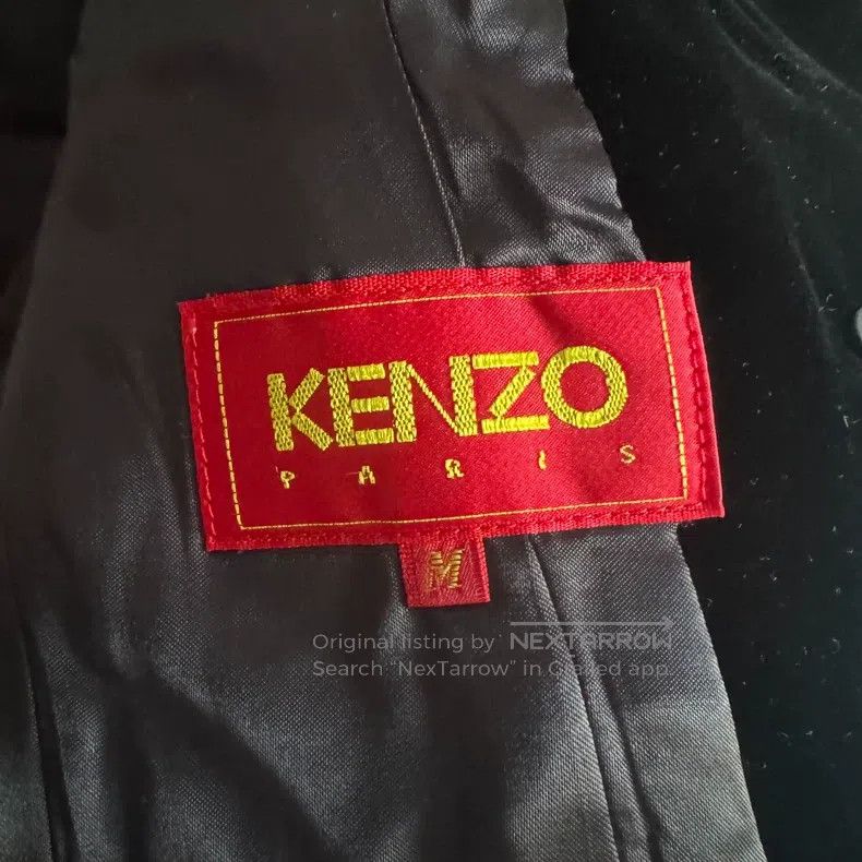 Kenzo Kenzo Jungle Series 1980s Floral Velvet Collar Wool Jacket Size M / US 6-8 / IT 42-44 - 7 Thumbnail