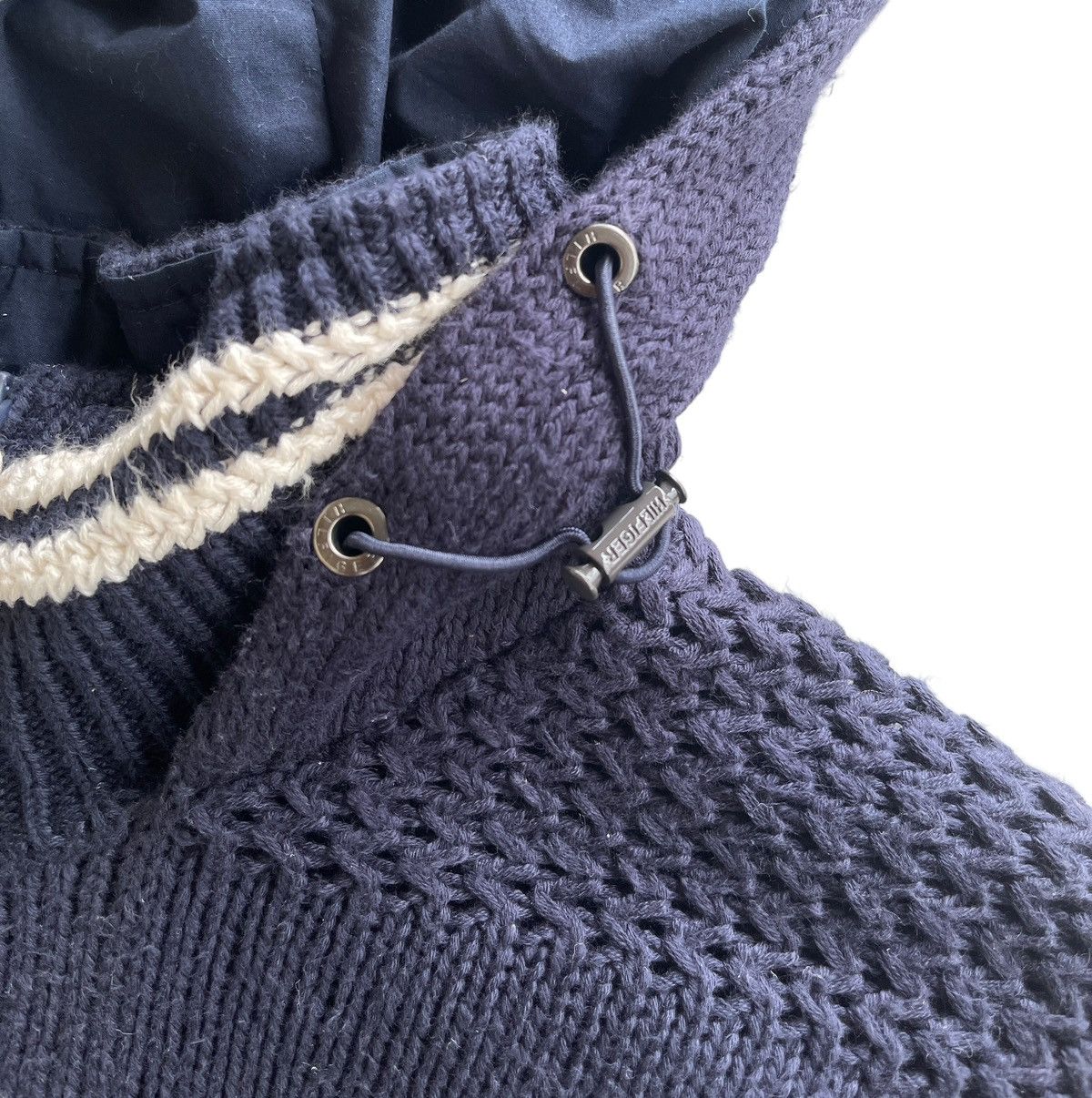 Tommy Hilfiger Tommy Hilfiger Naval Cable Knitted Hoodie Size US M / EU 48-50 / 2 - 10 Thumbnail