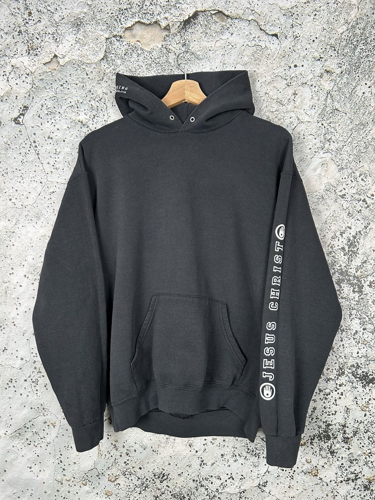 Lee Vintage Lee Jesus Christ 90s Hoodie Rare Skate Size US M / EU 48-50 / 2 - 2 Thumbnail