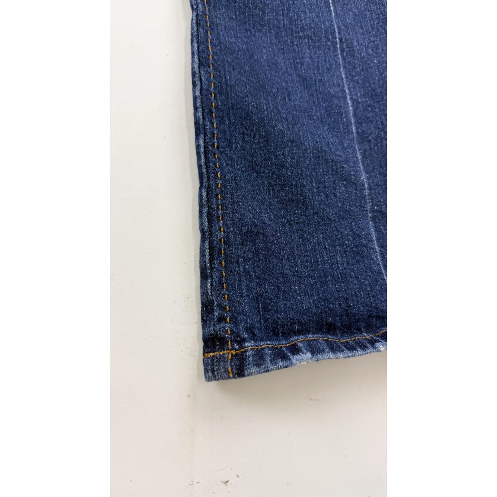 Vintage PRASAD Jeans Womens 27 Blue Bootcut Denim Made in USA Stretch Dark Wash Size 27" / US 4 / IT 40 - 2 Thumbnail