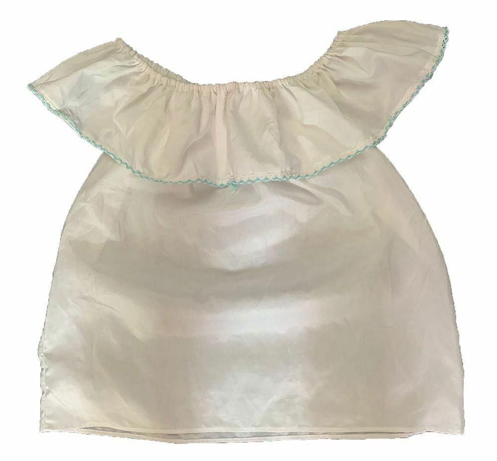 Designer Pre Owned White Hand Made Blouse L Size L / US 10 / IT 46 - 2 Thumbnail